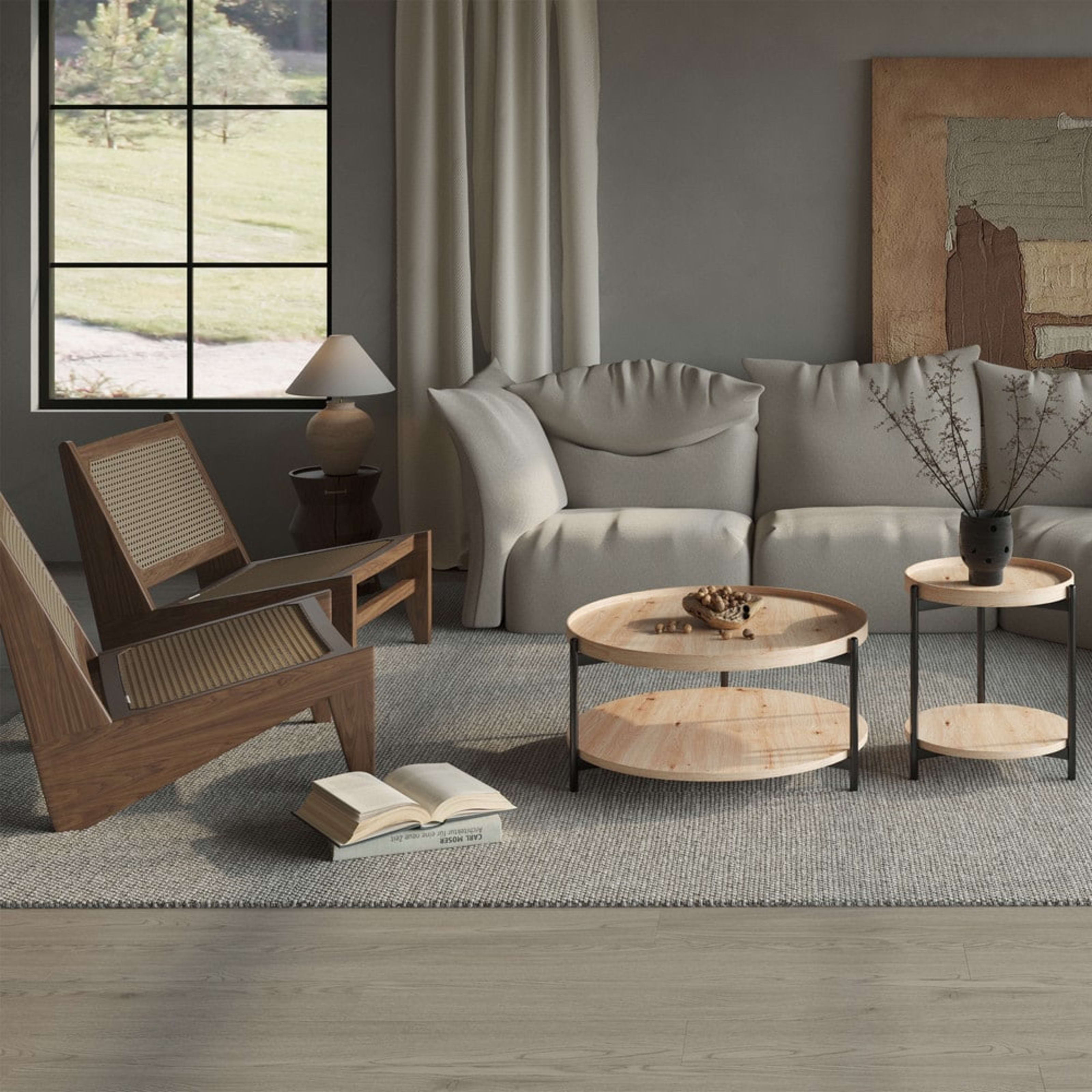Salontafel 'Dalina' 80 cm Decor Oude eik — 3