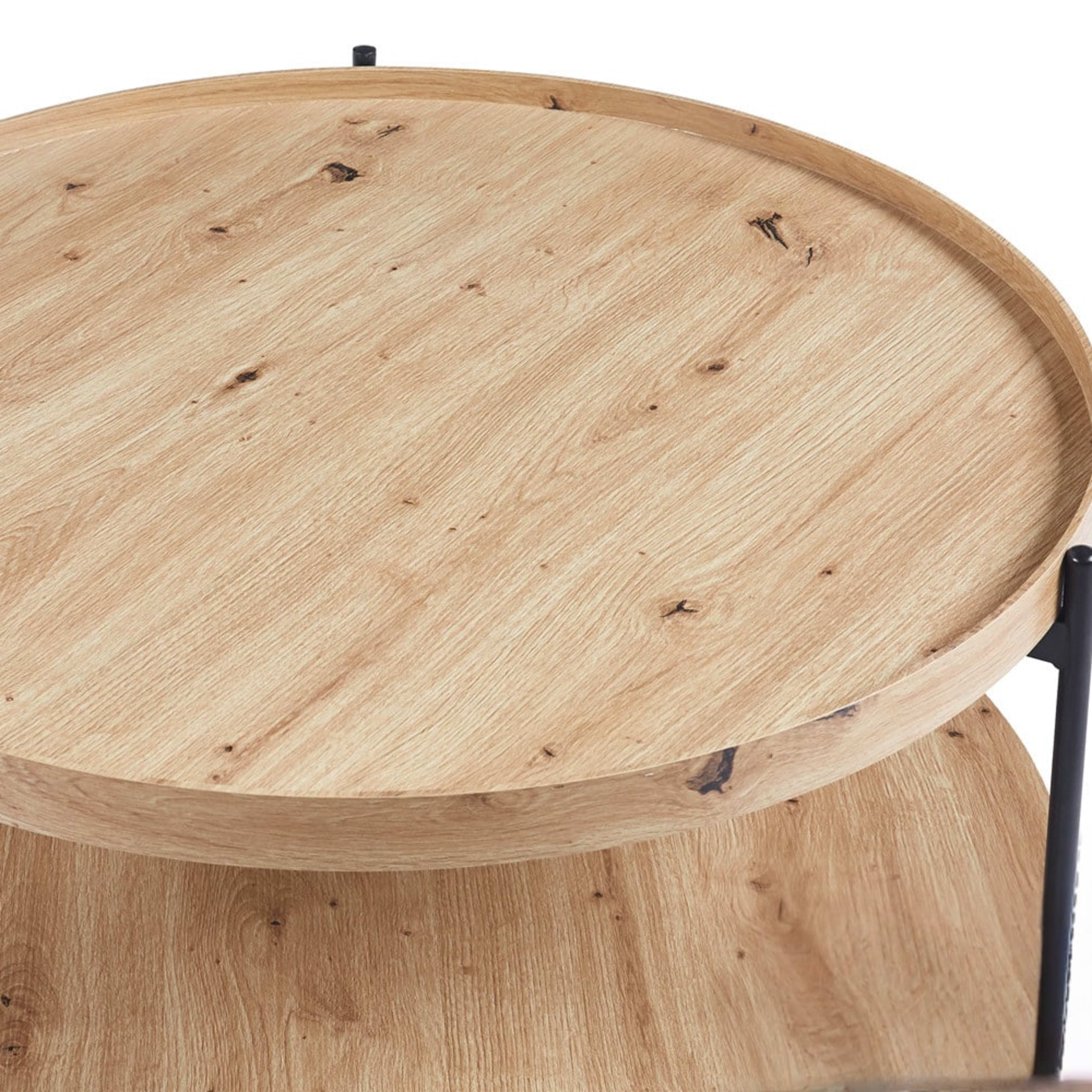 Salontafel 'Dalina' 80 cm Decor Oude eik — 4