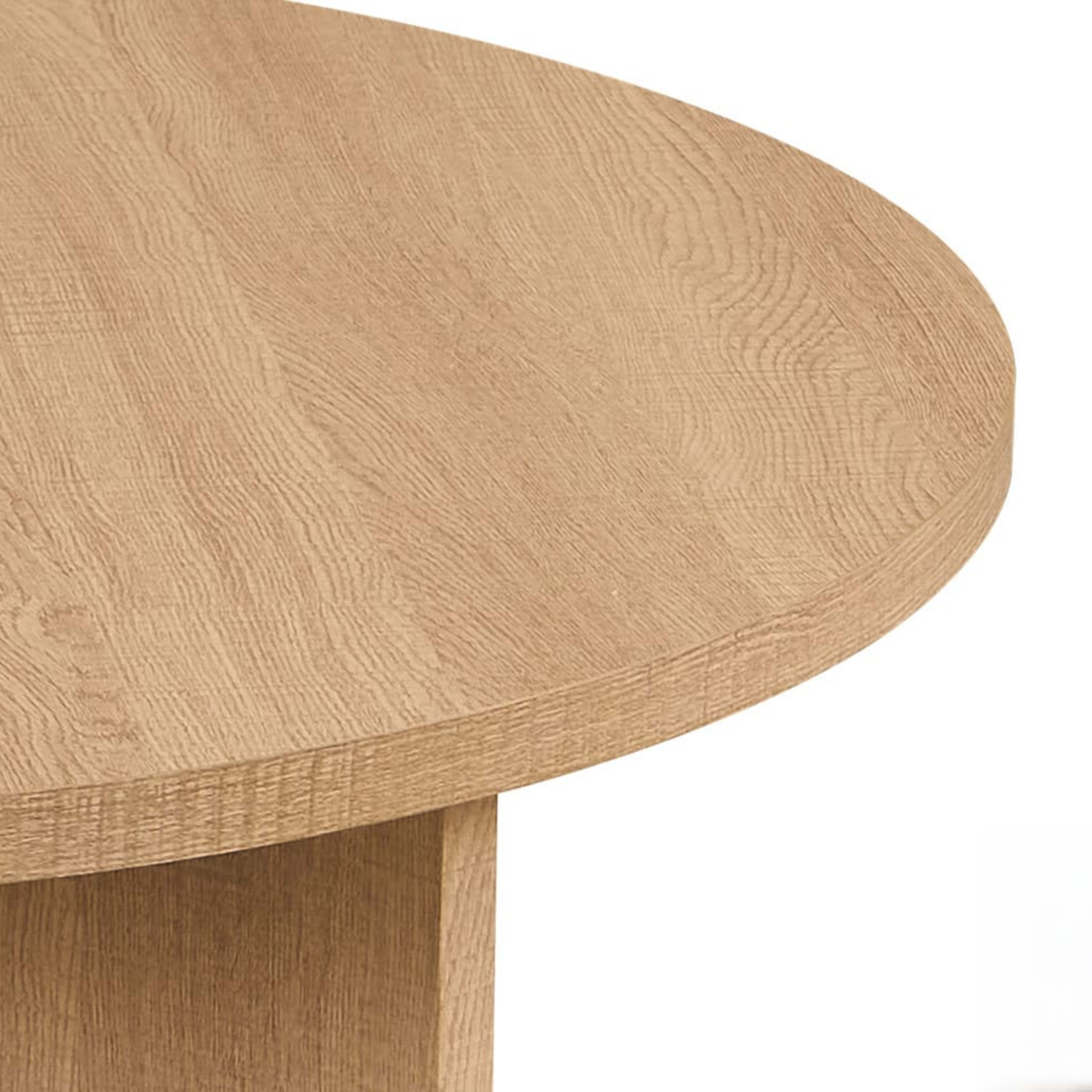 Salontafel 'Drasir' Rond Decor Eik Naturel — 3