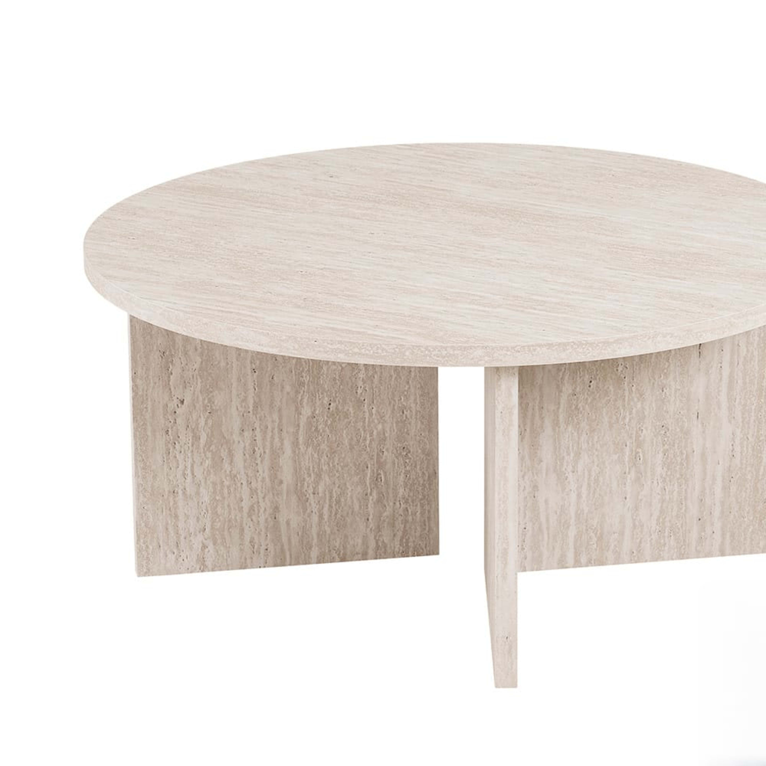 Salontafel 'Drasir' Rond Decor Travertin Beige — 1