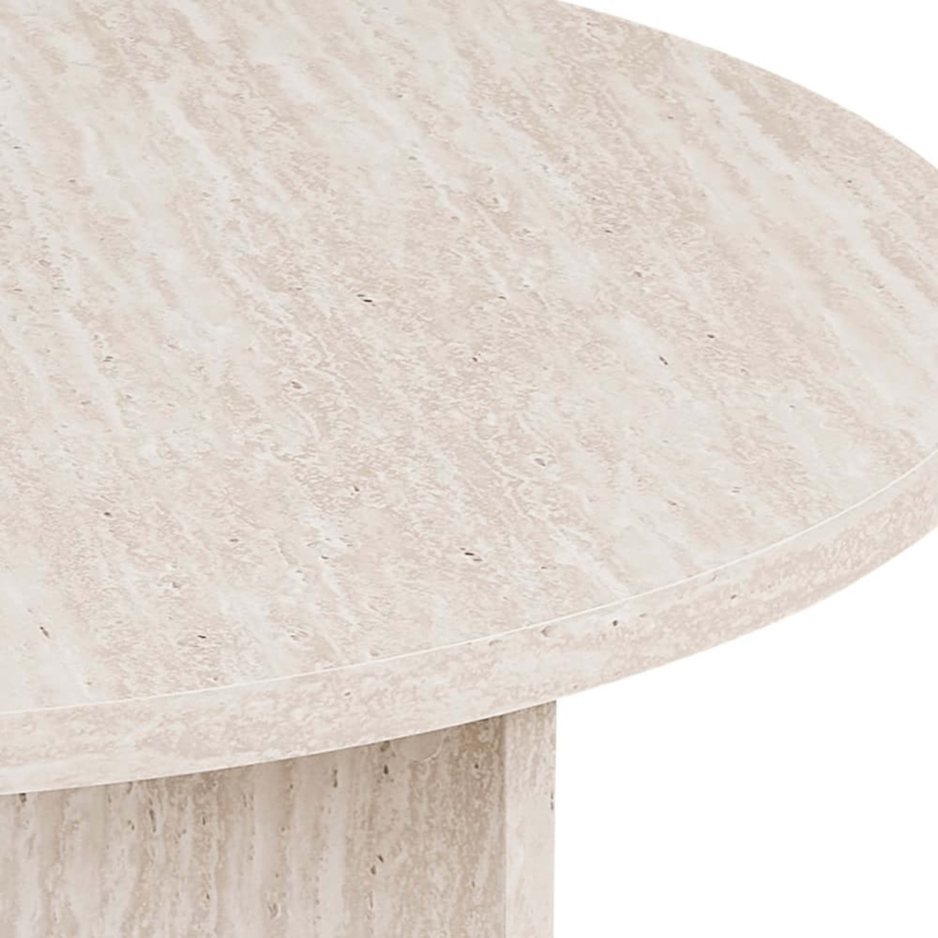 Salontafel 'Drasir' Rond Decor Travertin Beige — 3