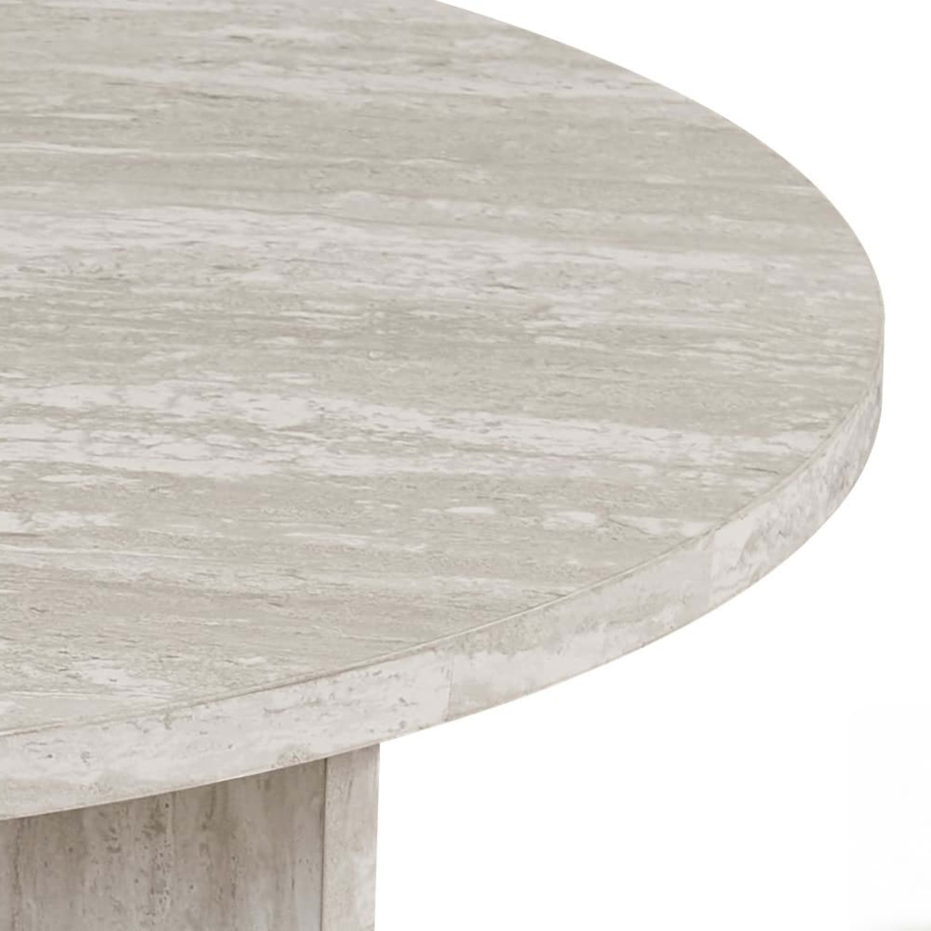Salontafel 'Drasir' Rond Decor Travertin Grijs — 3