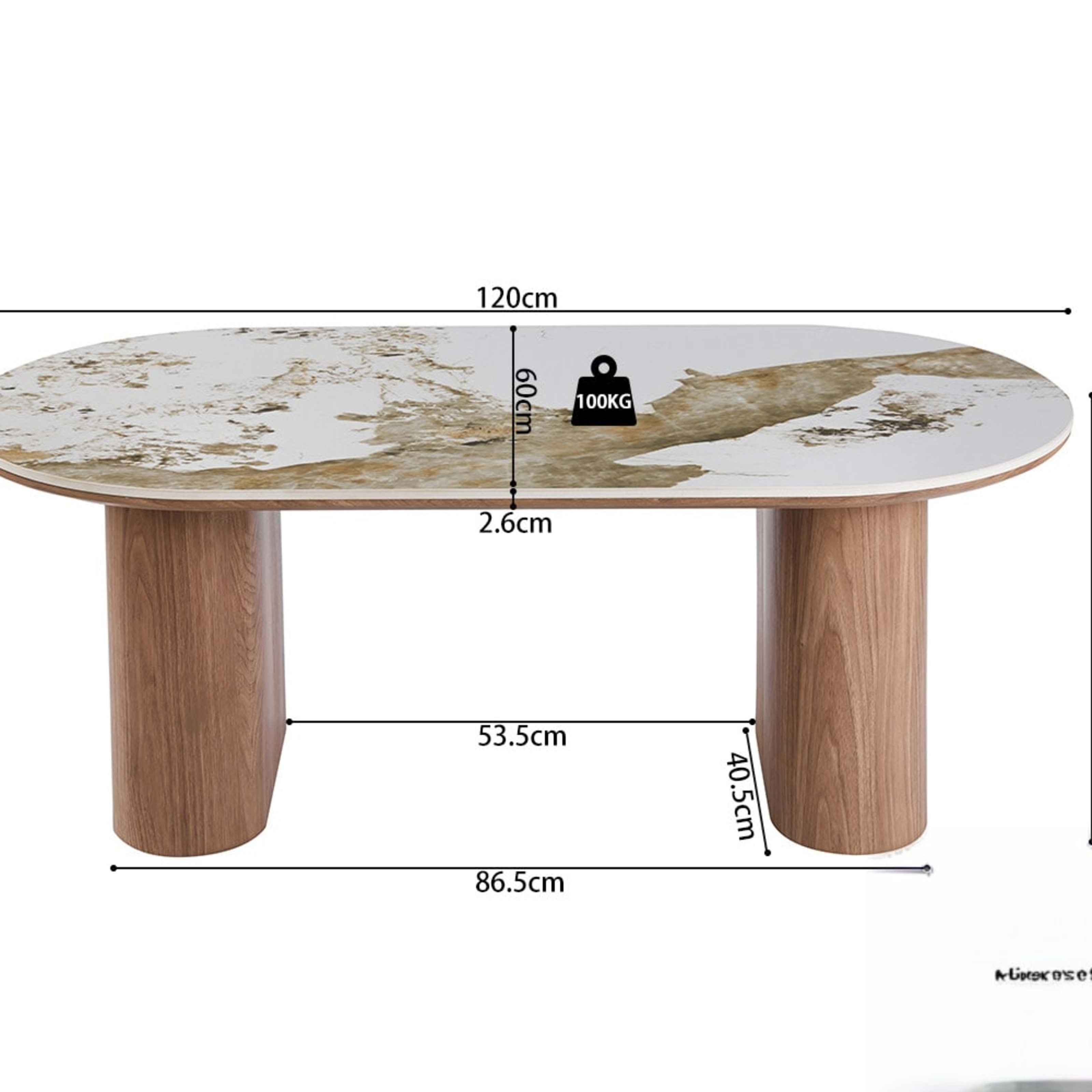 Salontafel 'Evora' Glanzend Steen Pandora — 4