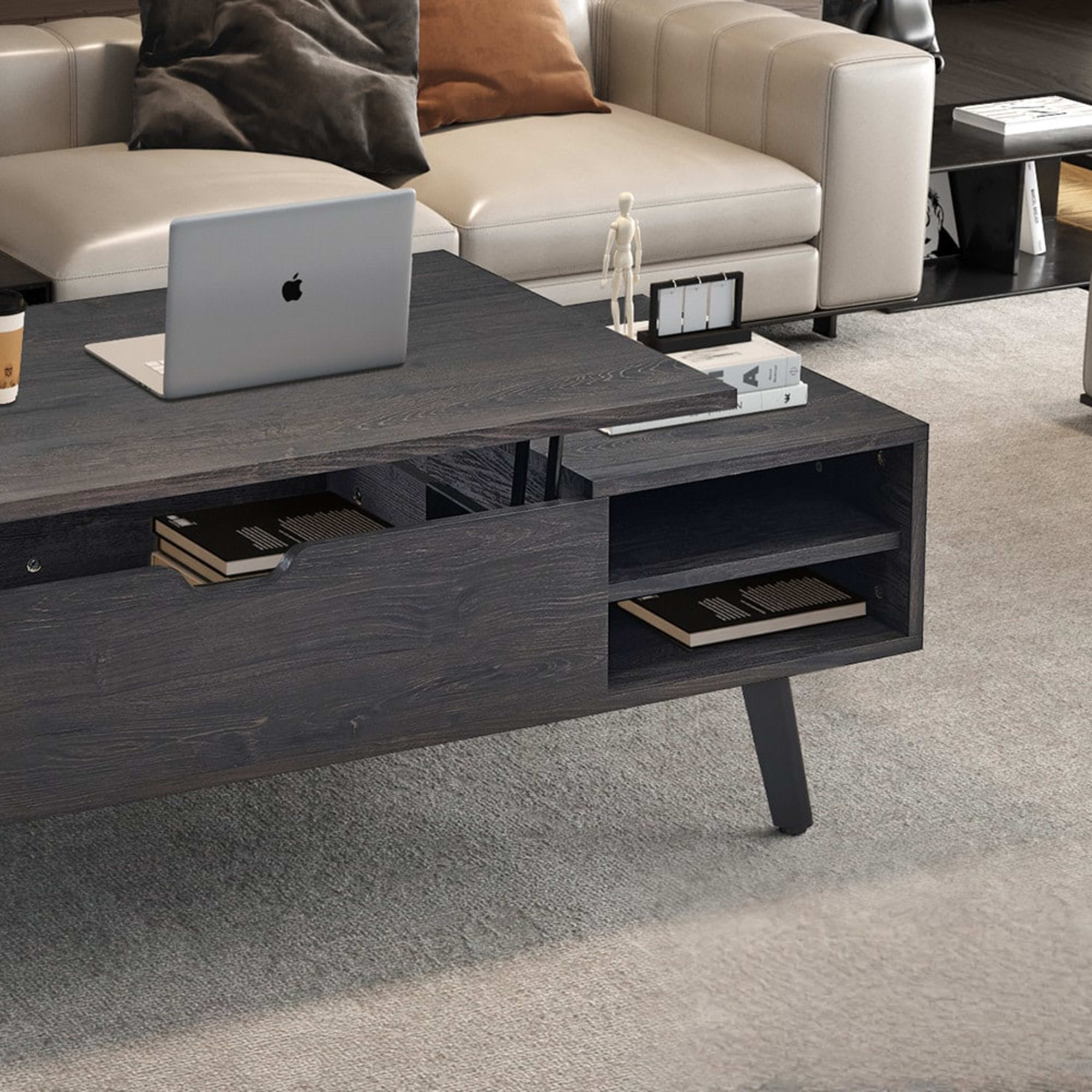 Salontafel 'Justine' Opklapbare top Decor Donkerbruin — 2