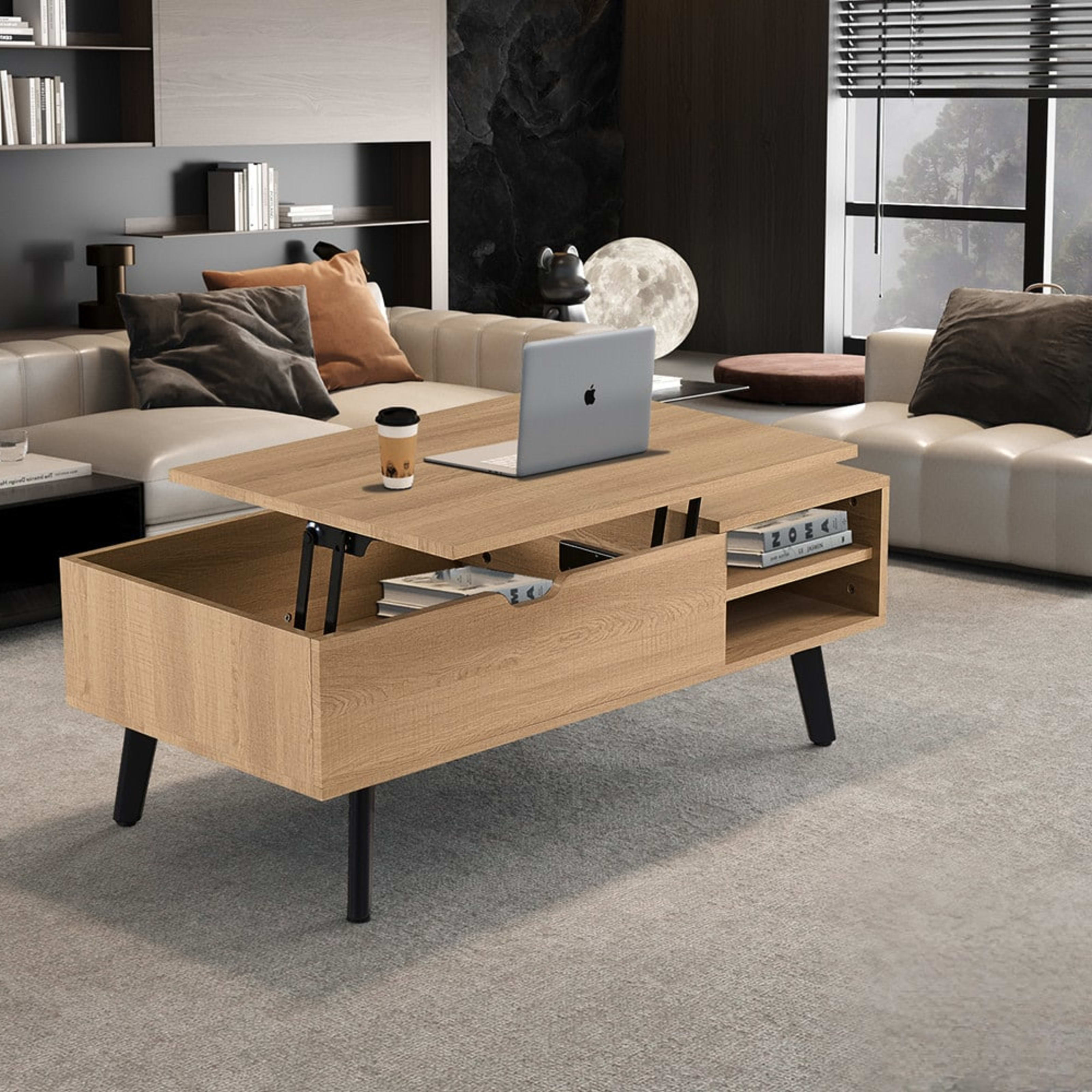 Salontafel 'Justine' Opklapbare top Decor Eik Naturel — 3