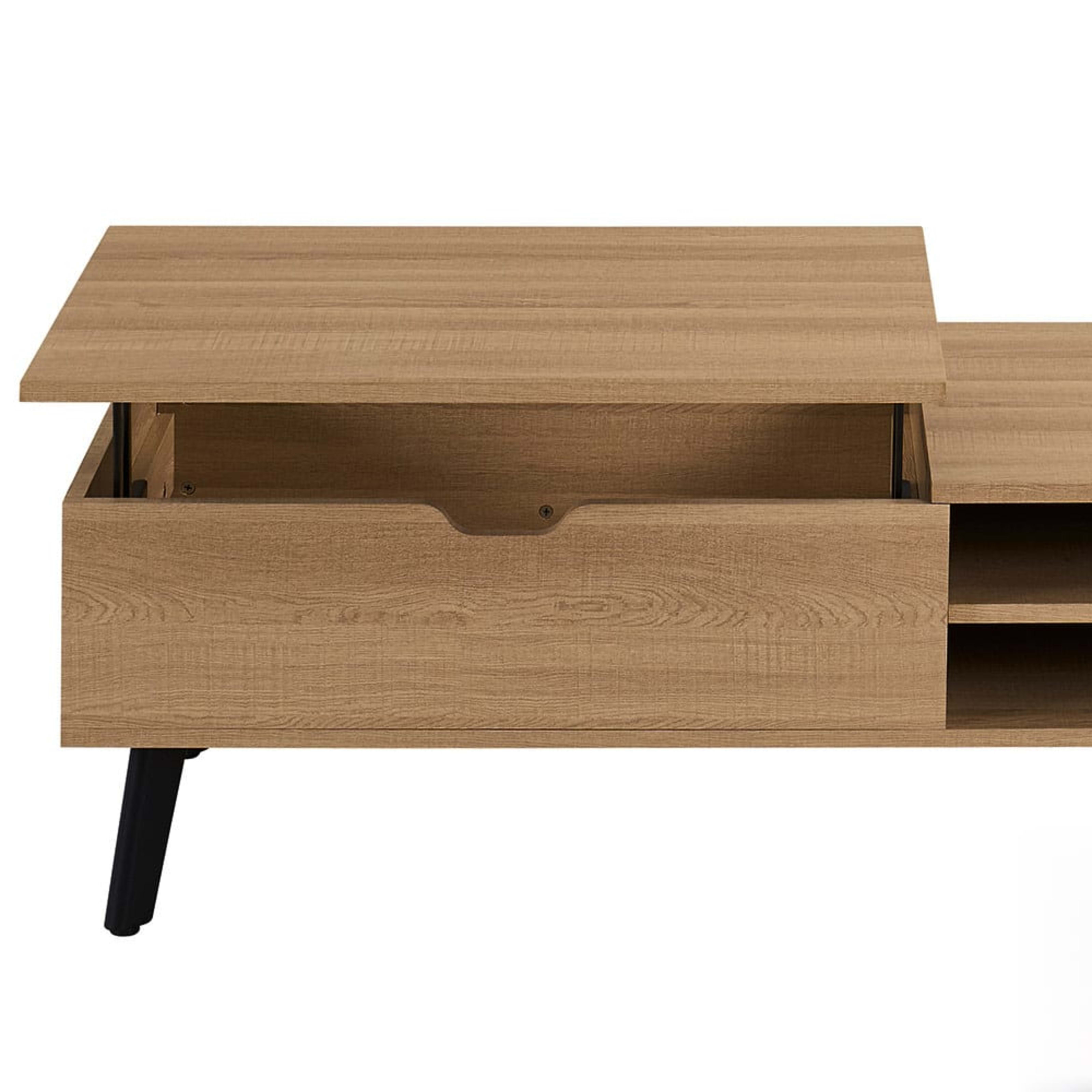 Salontafel 'Justine' Opklapbare top Decor Eik Naturel — 1