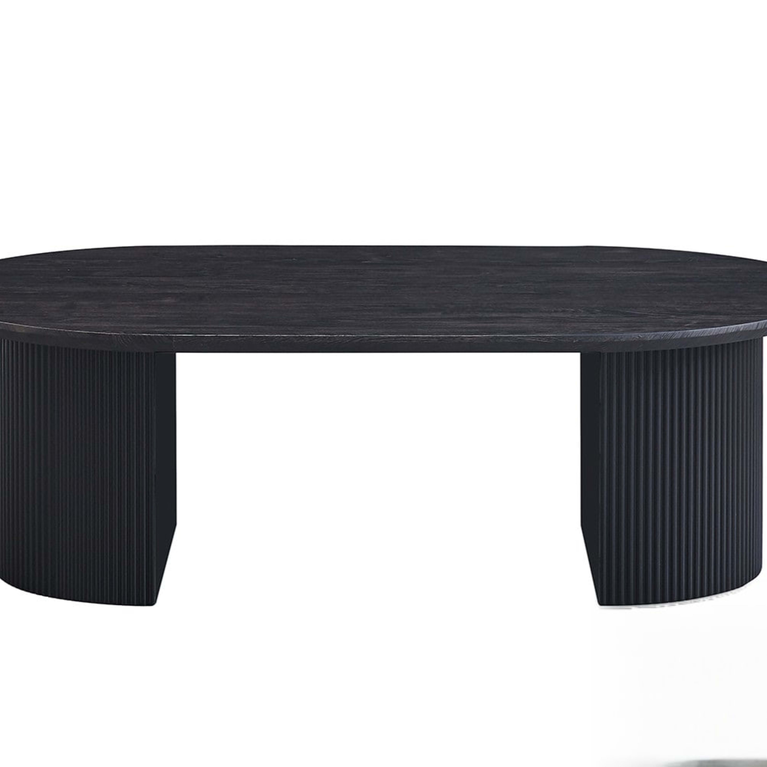 Salontafel 'Lagos' 120 cm Ovaal Decor Donkerbruin — 1