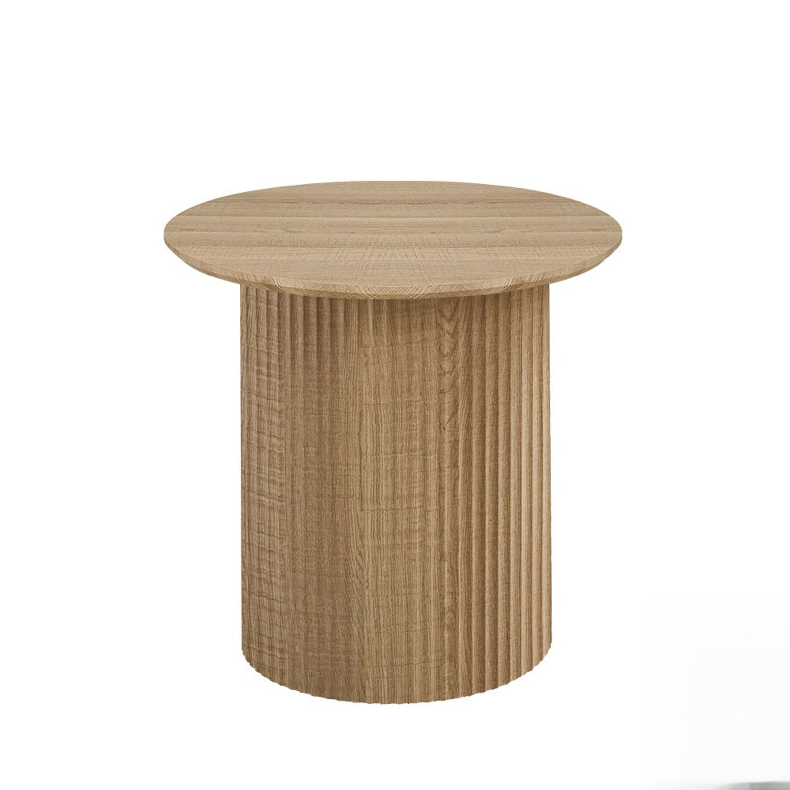 Salontafel 'Lagos' 50 cm Rond Decor Eik Naturel — 1