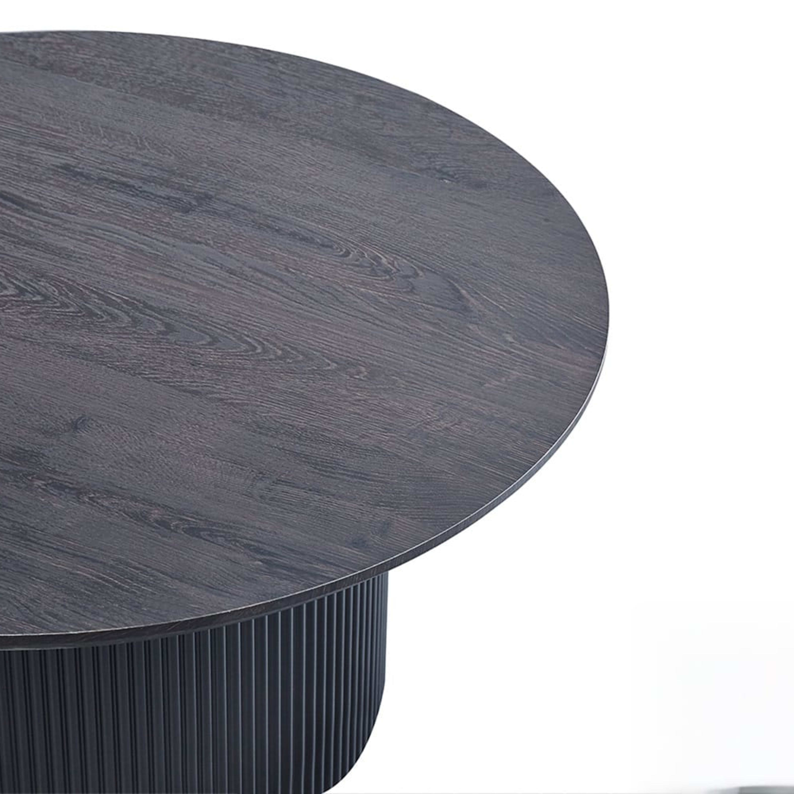 Salontafel 'Lagos' 80 cm Rond Decor Donkerbruin — 3