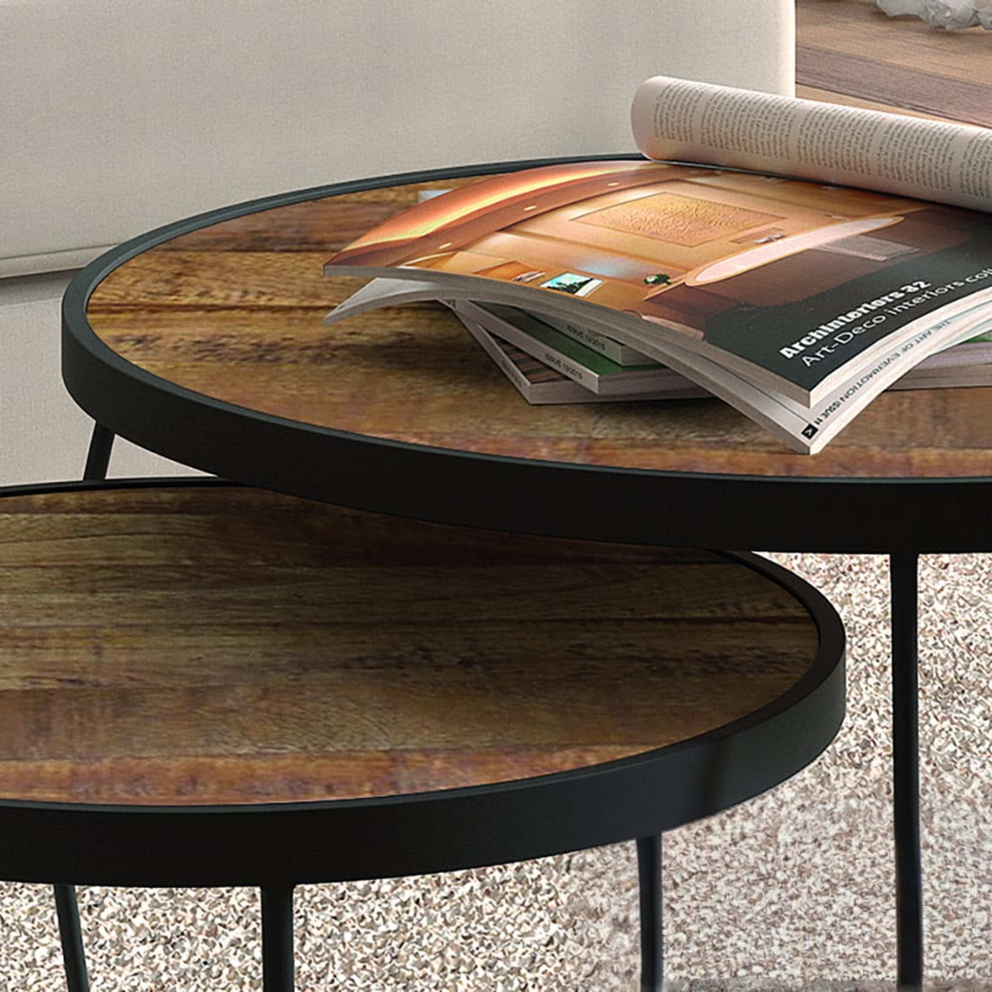 Salontafel 'Lars' 2-delig Mango hout — 3