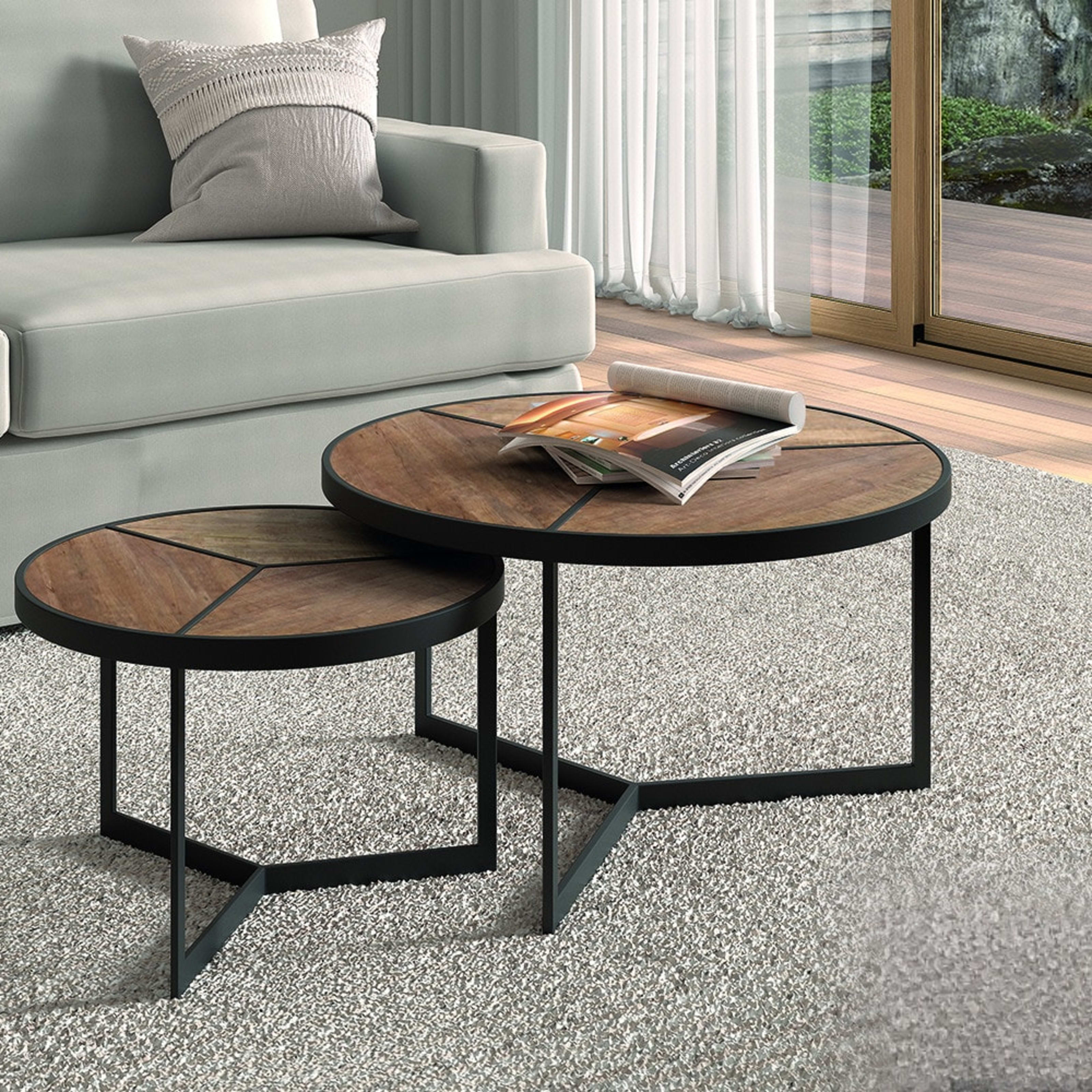 Salontafel 'Laveu' 2-delig Mango hout — 2