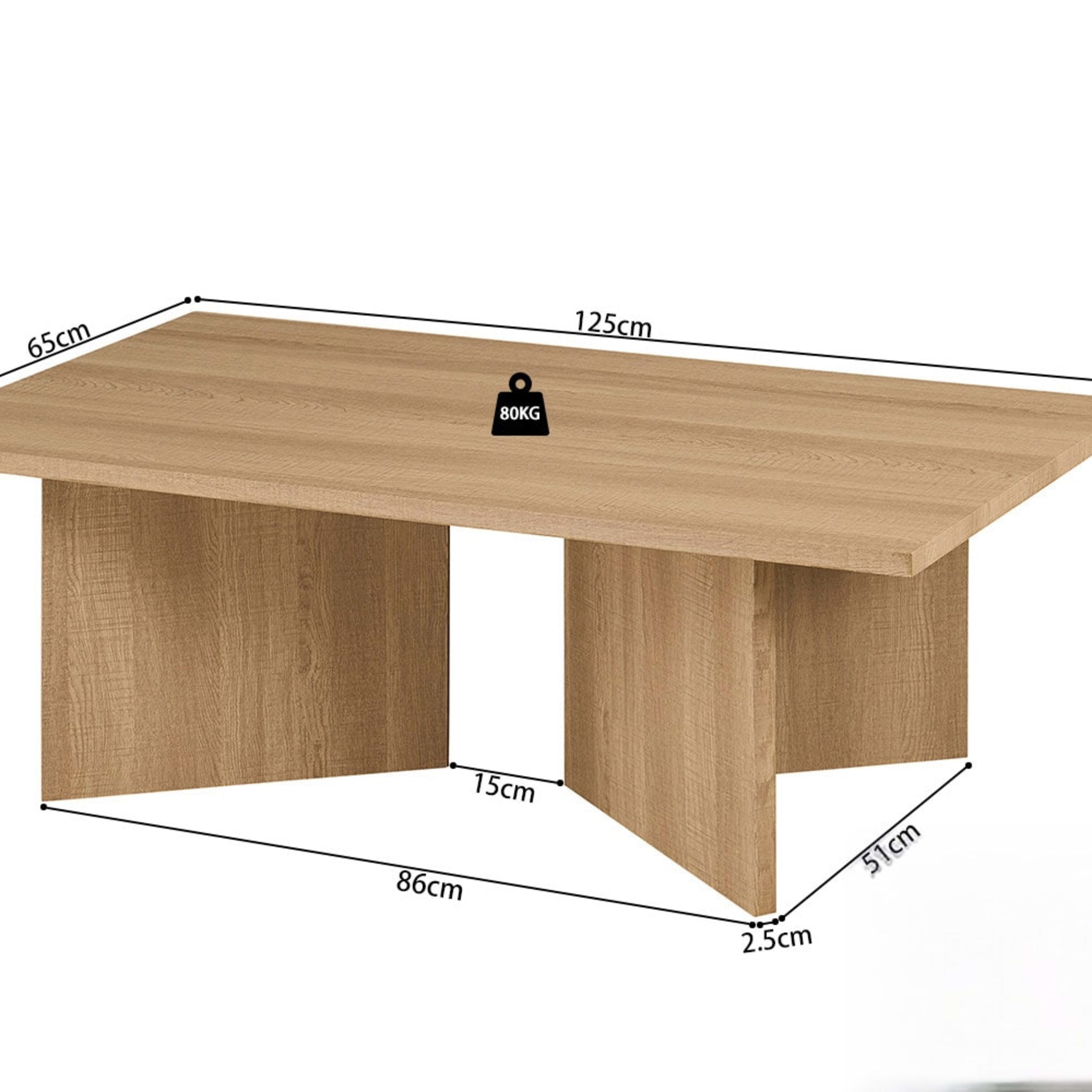Salontafel 'Litar' Decor Eik Naturel — 4