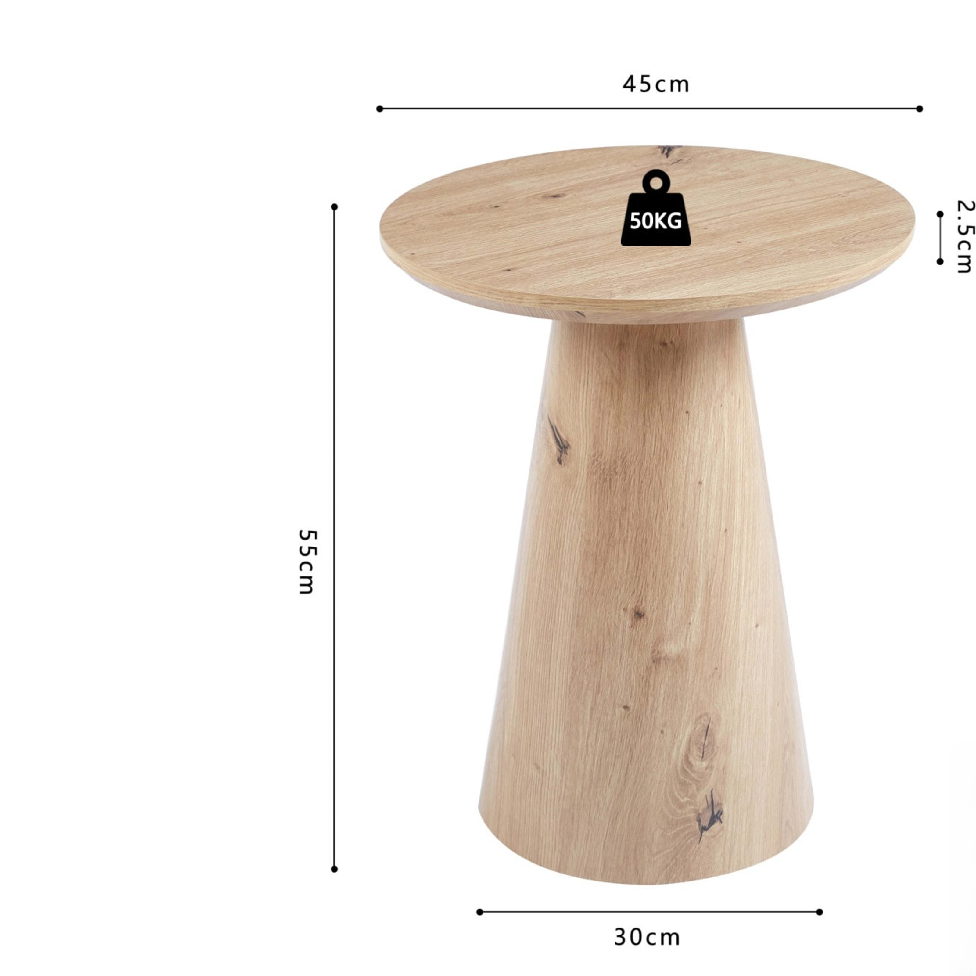 Salontafel 'Lukas' 45 cm Decor Oude eik — 3
