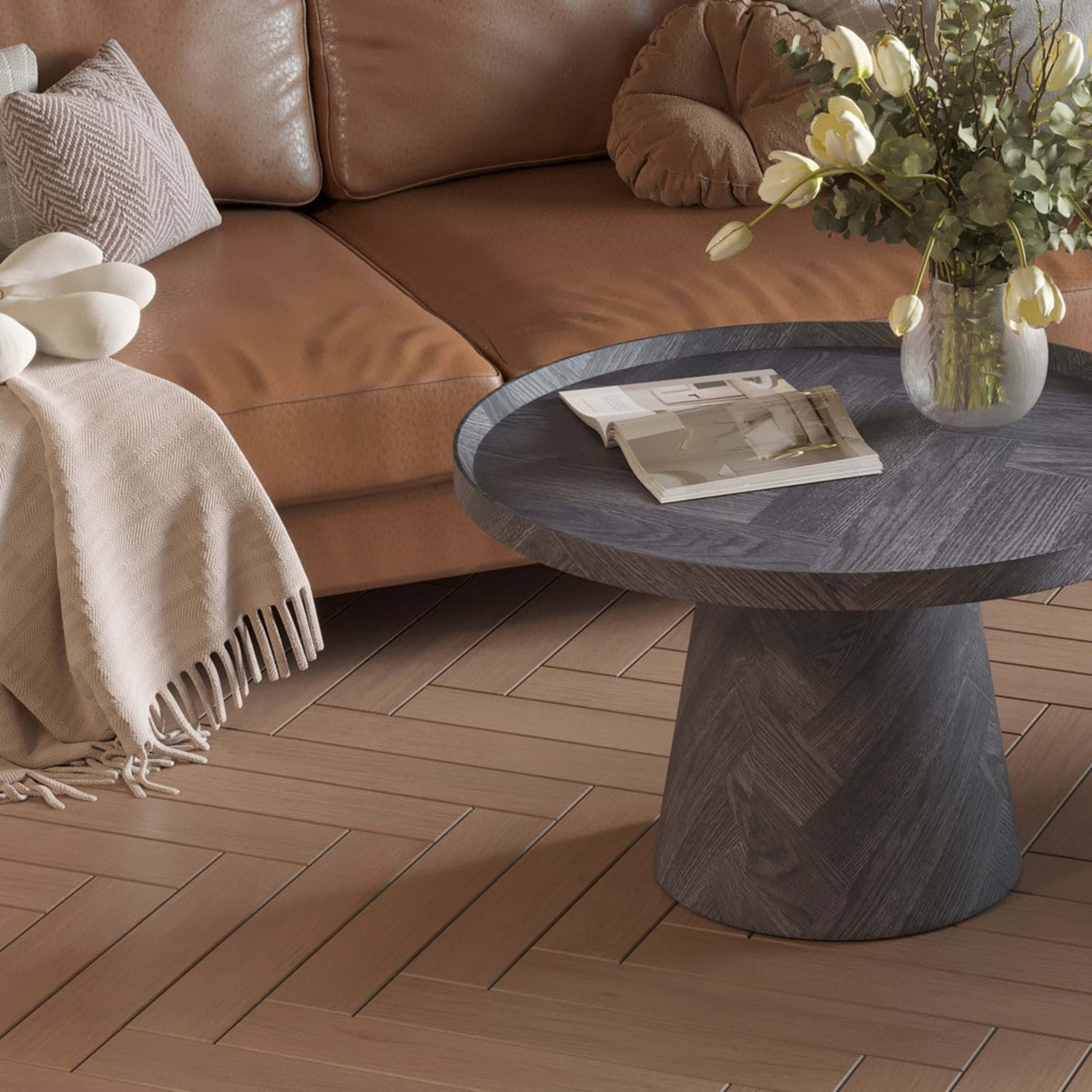 Salontafel 'Manus' 80 cm Decor Donkergrijs — 2