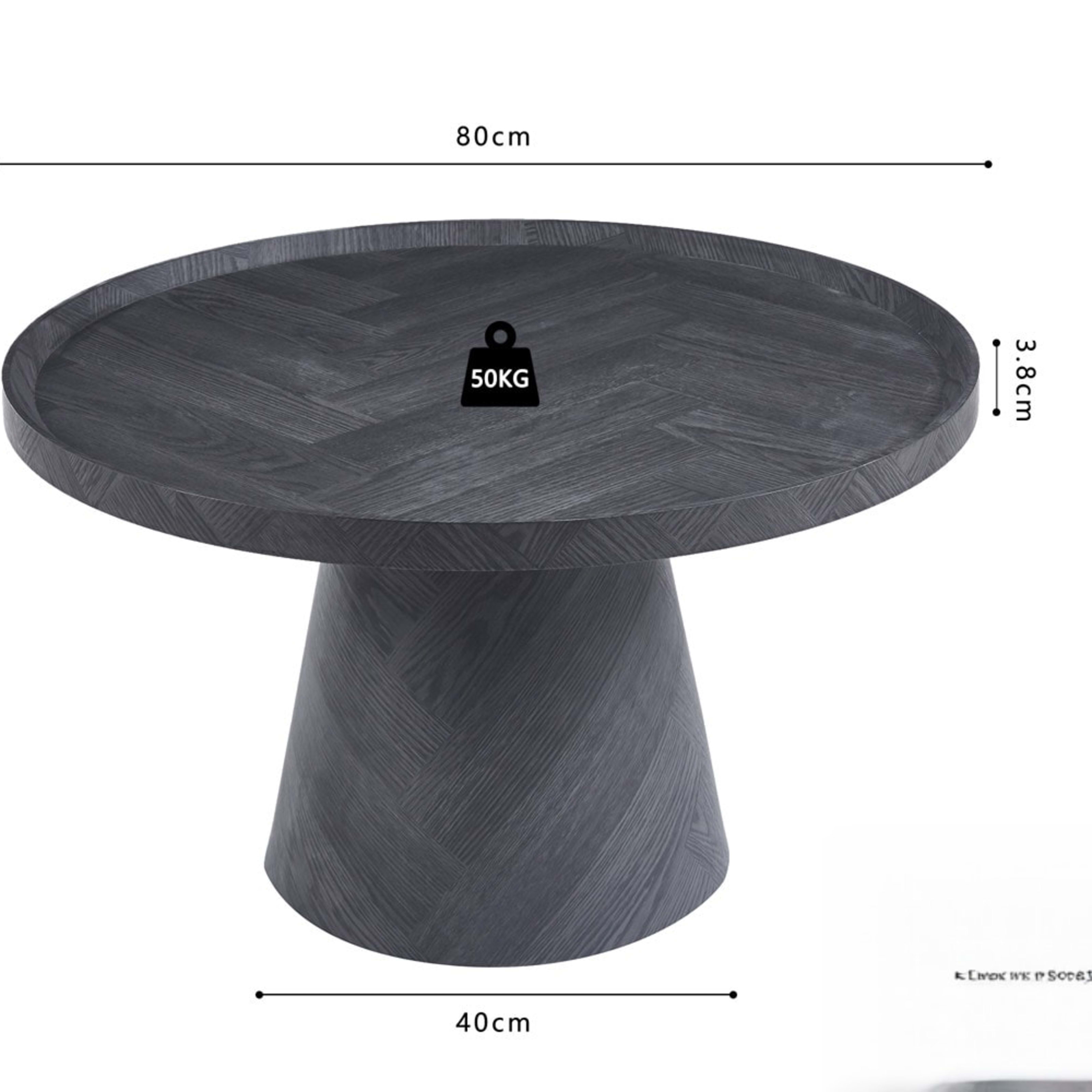 Salontafel 'Manus' 80 cm Decor Donkergrijs — 5