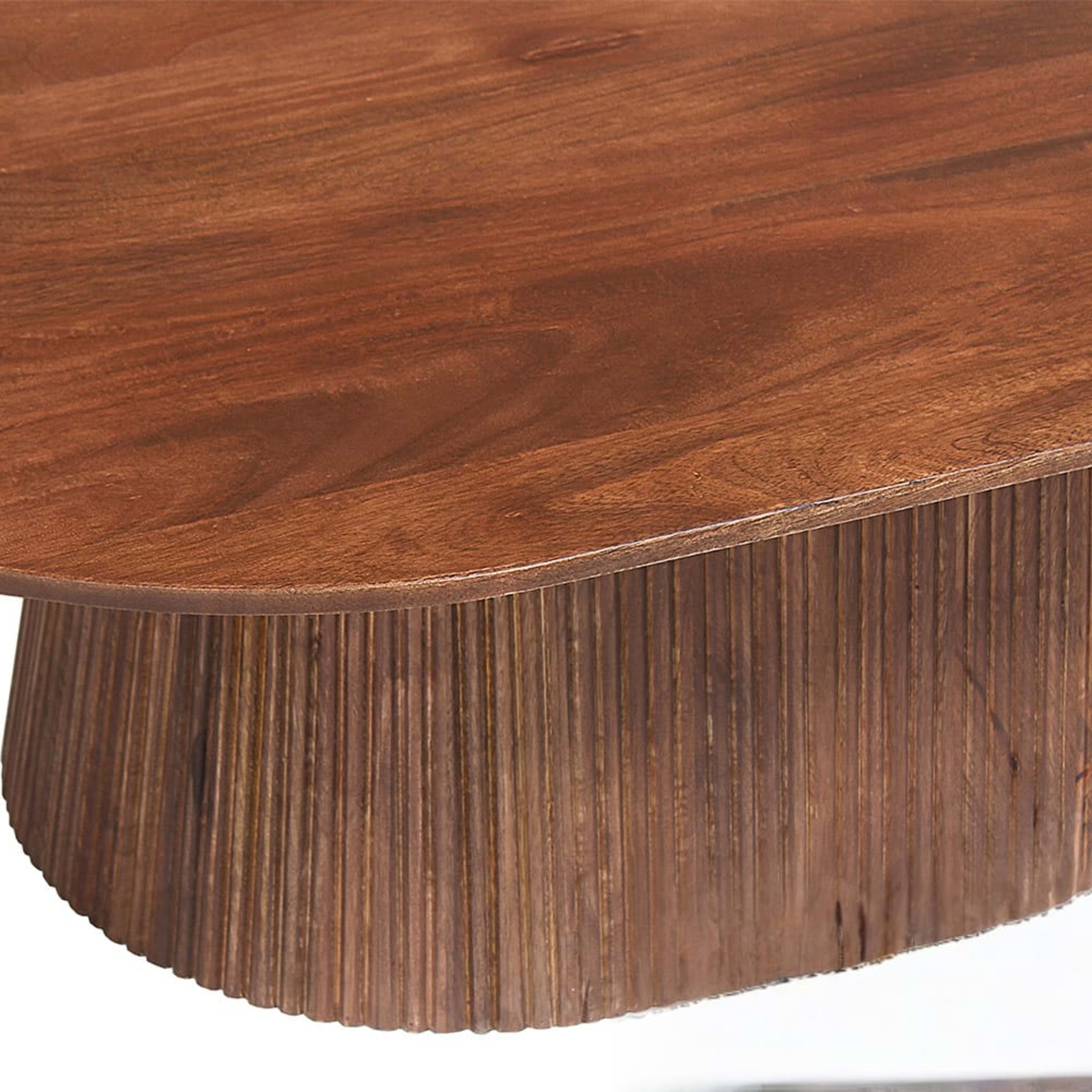 Salontafel 'Miguel' 120 cm Ovaal Mango hout Lichtbruin — 3