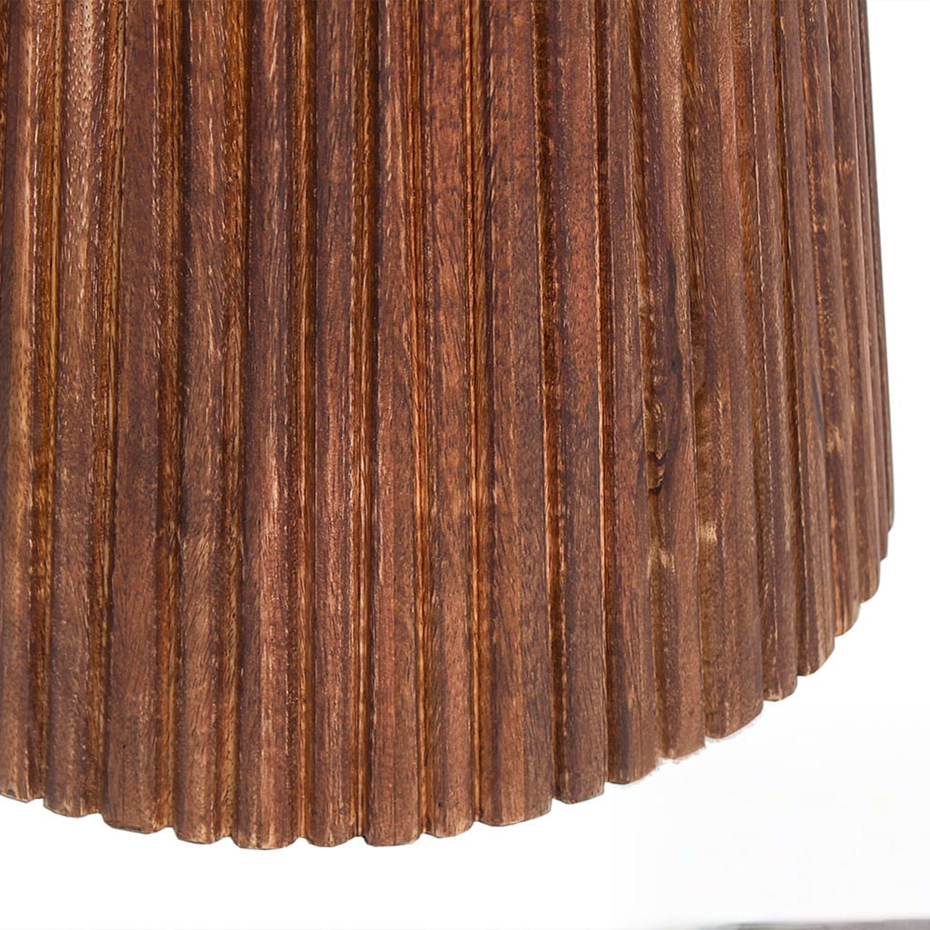 Salontafel 'Miguel' 50 cm Rond Mango hout Lichtbruin — 4