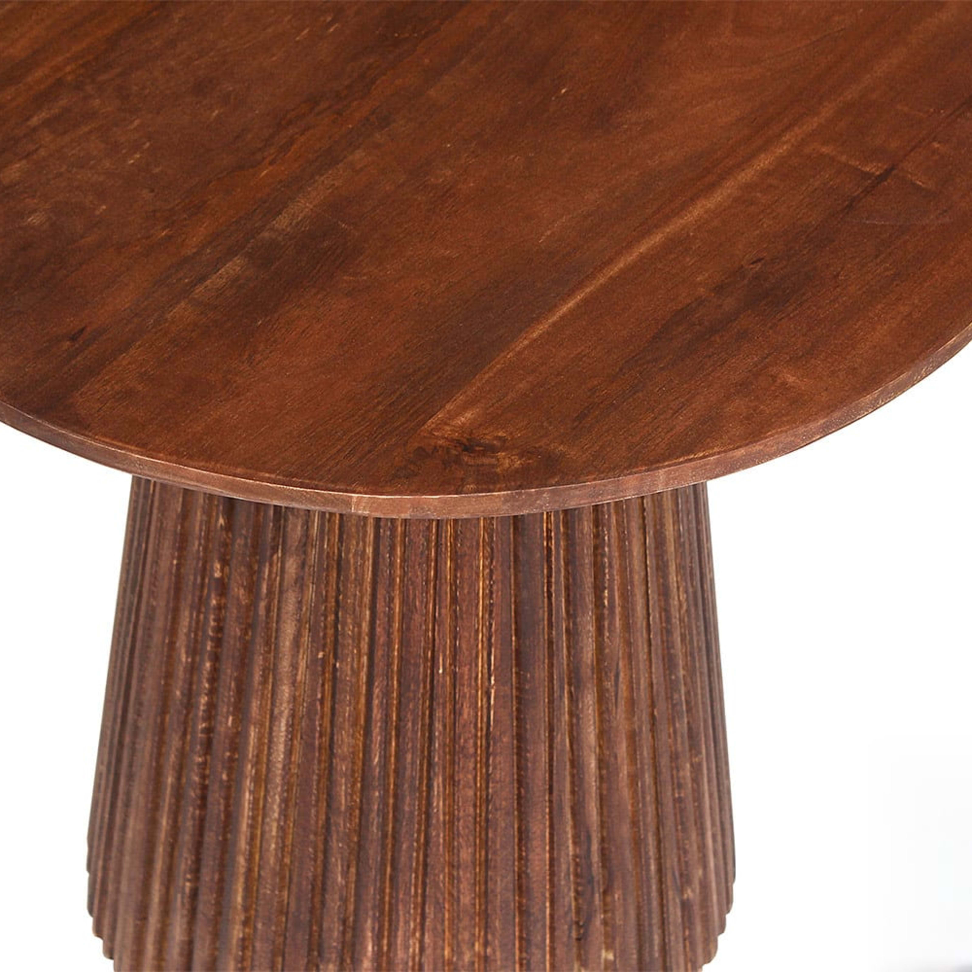 Salontafel 'Miguel' 50 cm Rond Mango hout Lichtbruin — 3