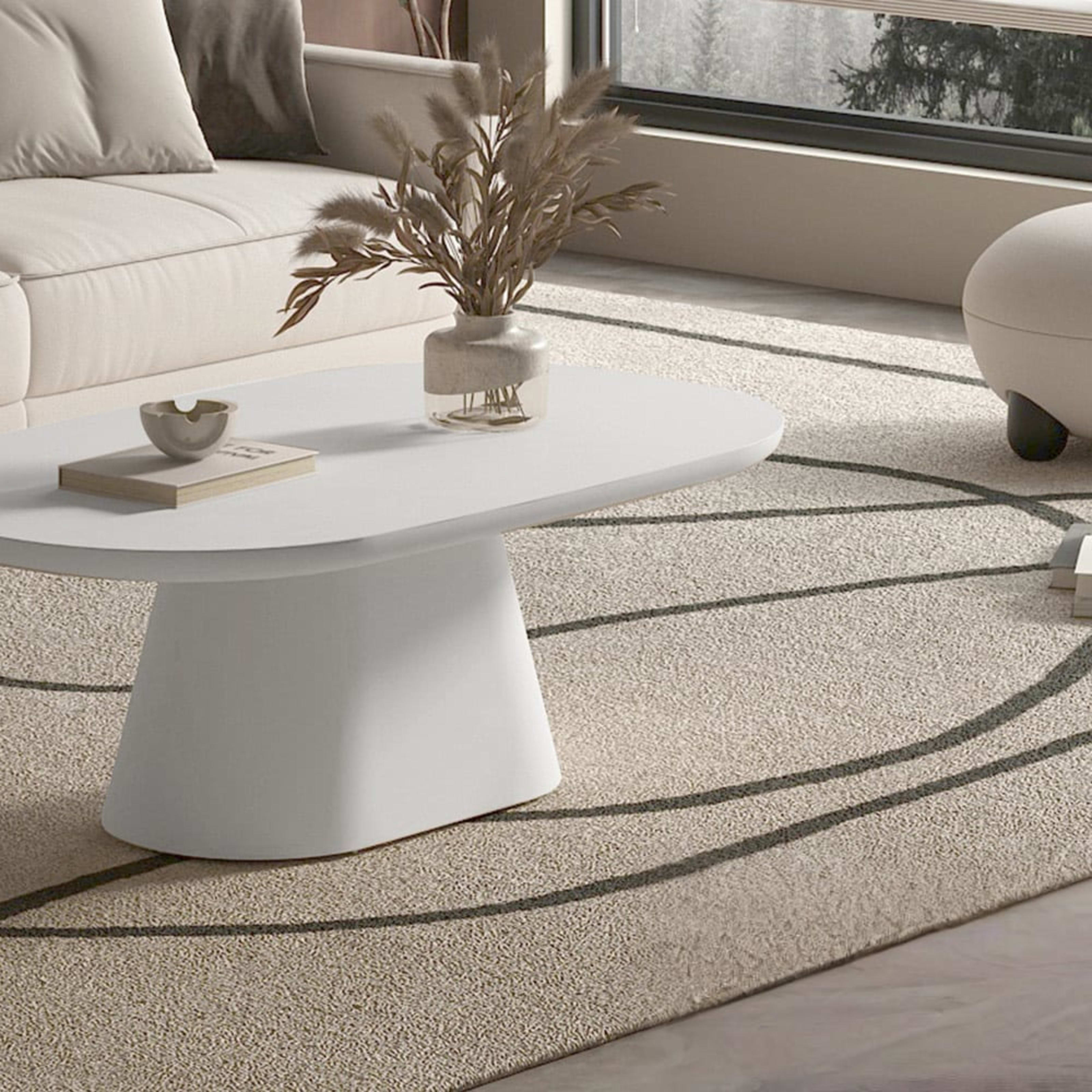 Salontafel 'Tavira' 120 cm Ovaal Cement Ecru — 2