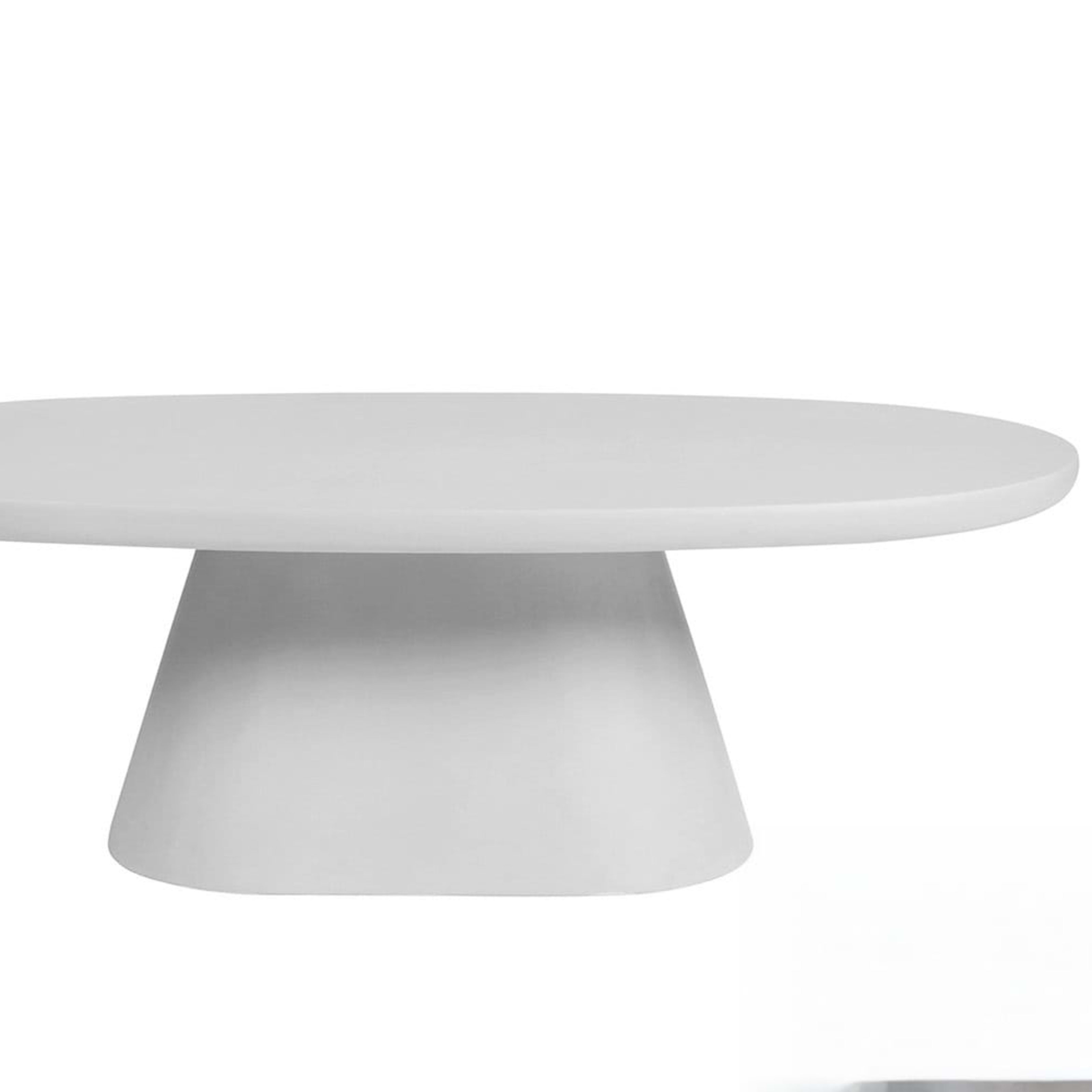 Salontafel 'Tavira' 120 cm Ovaal Cement Ecru — 1