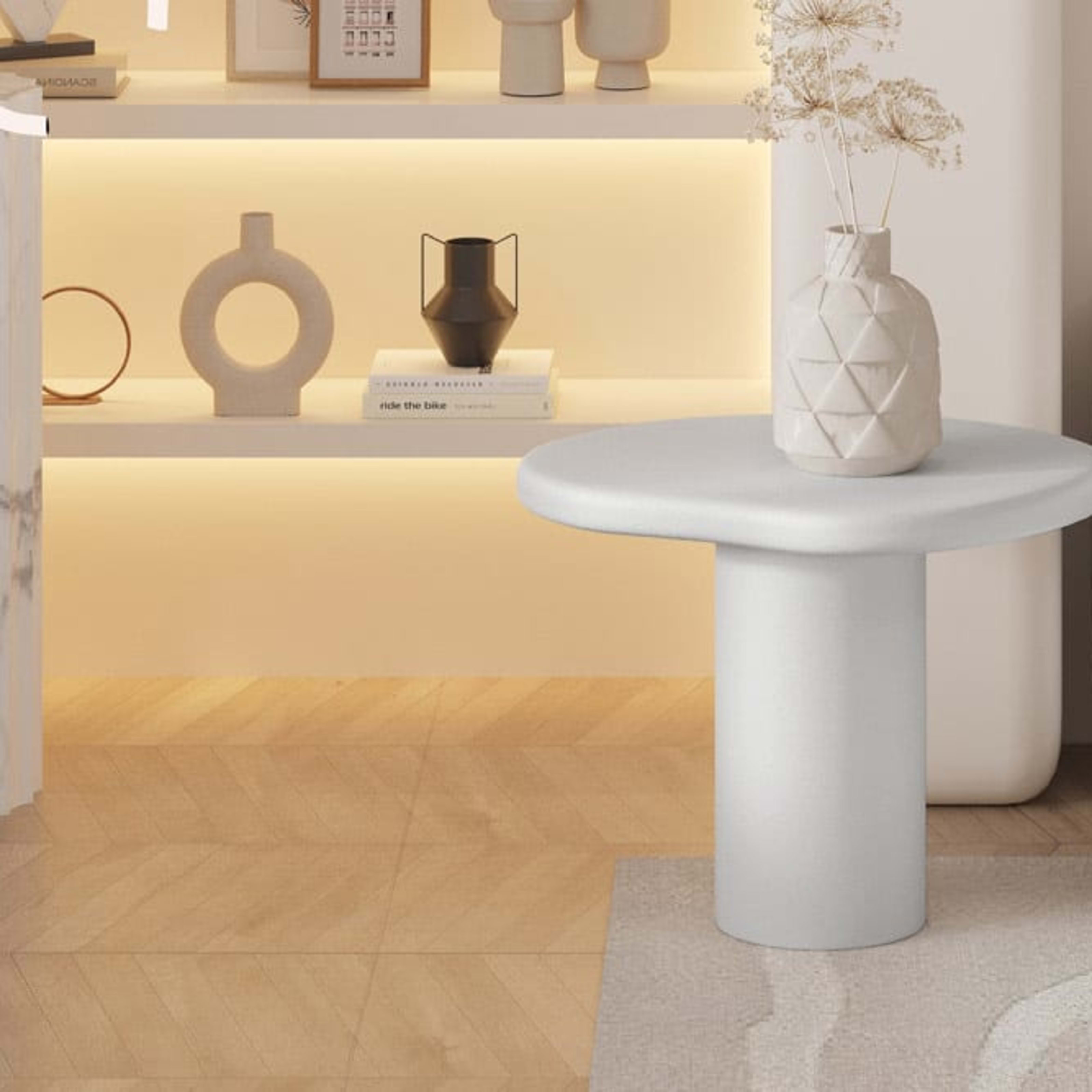 Salontafel 'Tavira' 58 cm Cement Ecru — 2