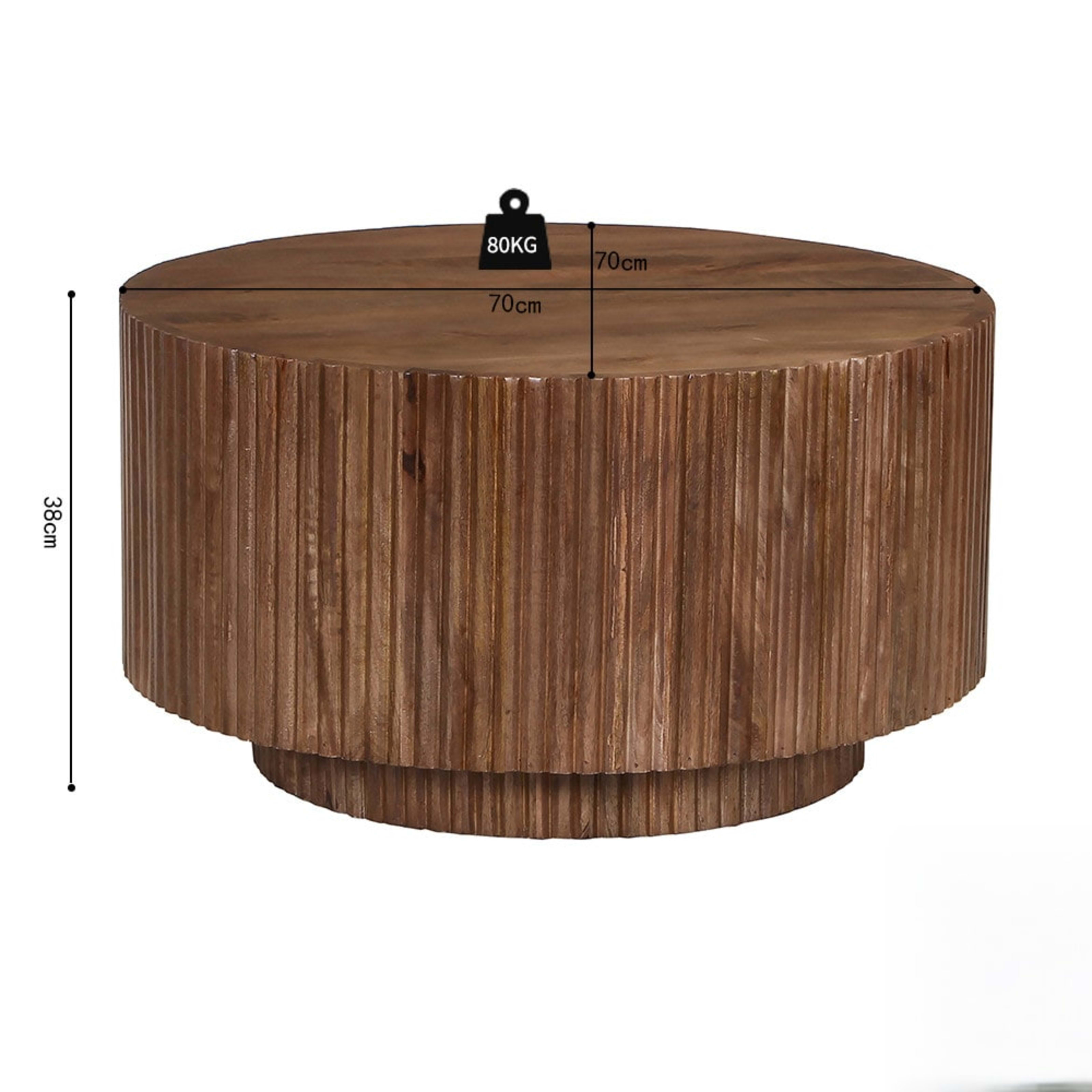 Salontafel 'Victor' Mango hout Lichtbruin — 5