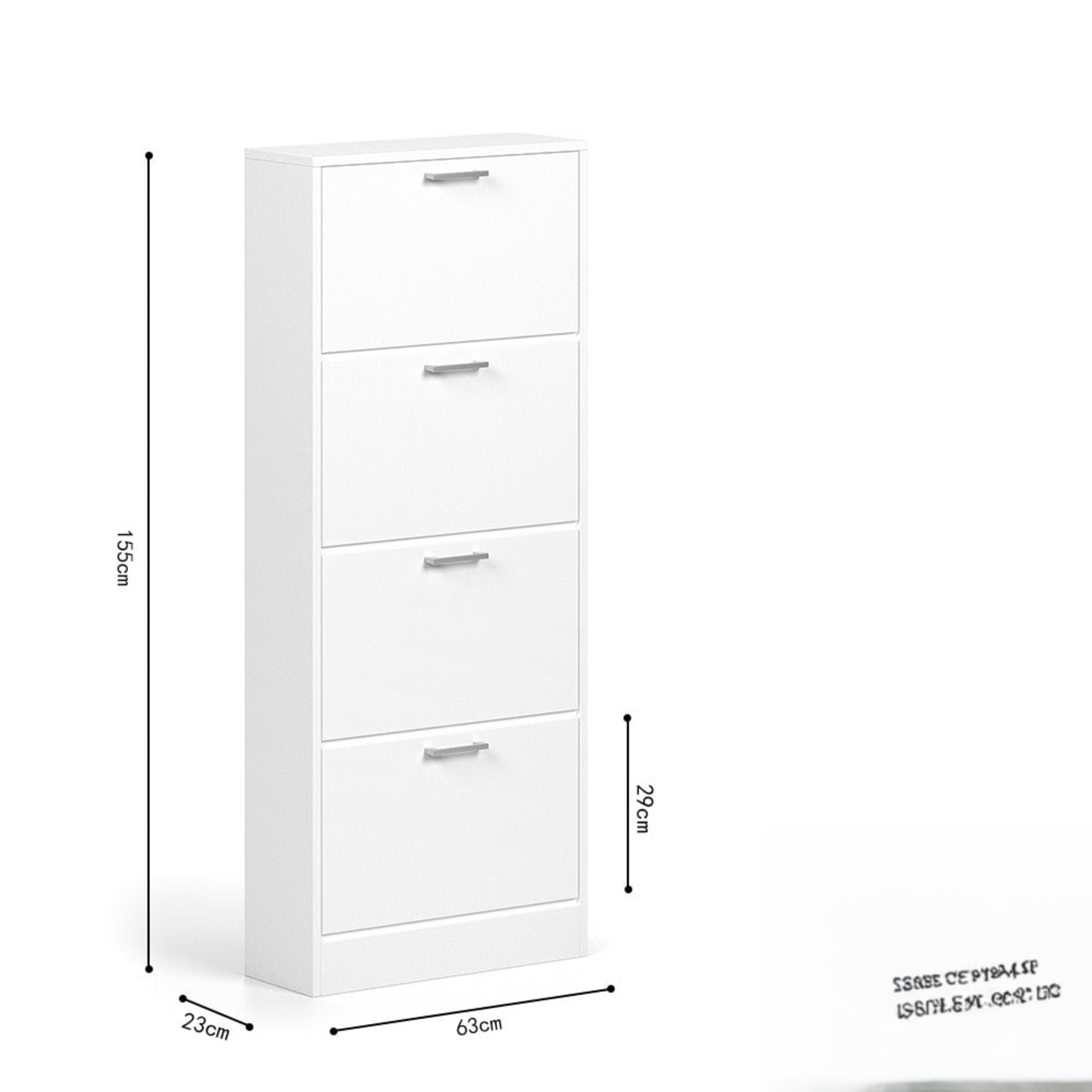Schoenenkast 'Carini' 4 laden Wit — 7