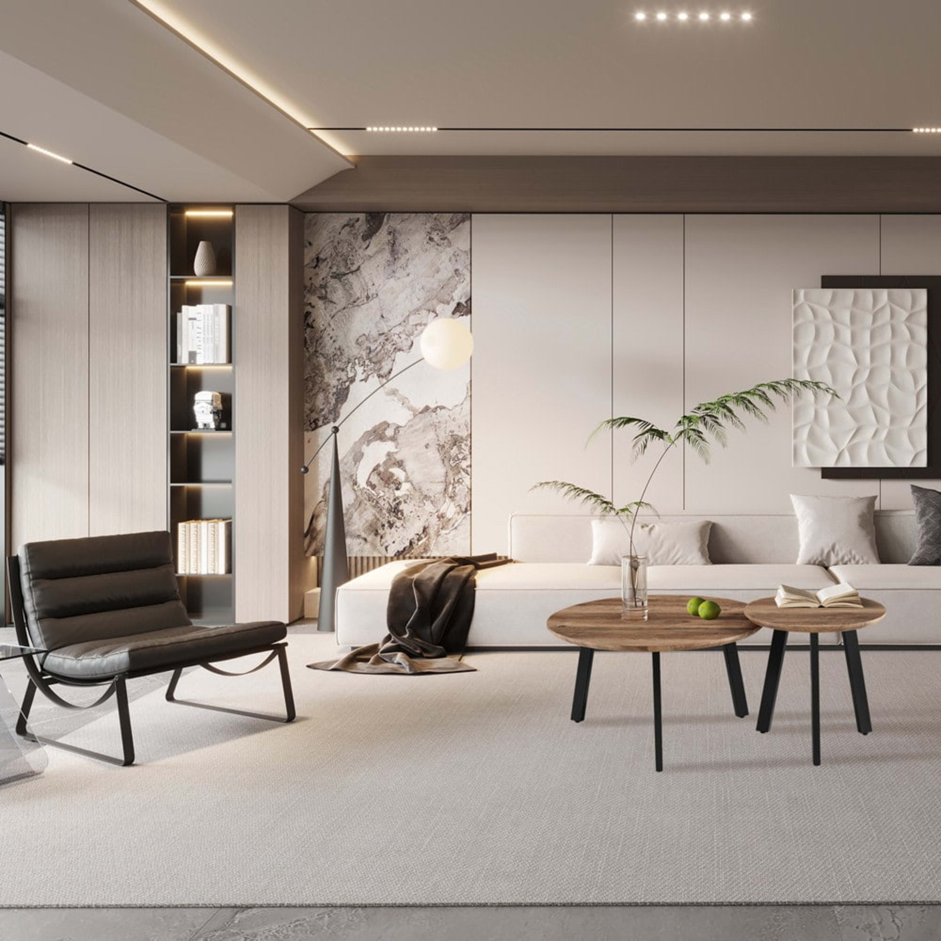 Set van 2 Salontafels 'Aziz' Decor Mango — 2