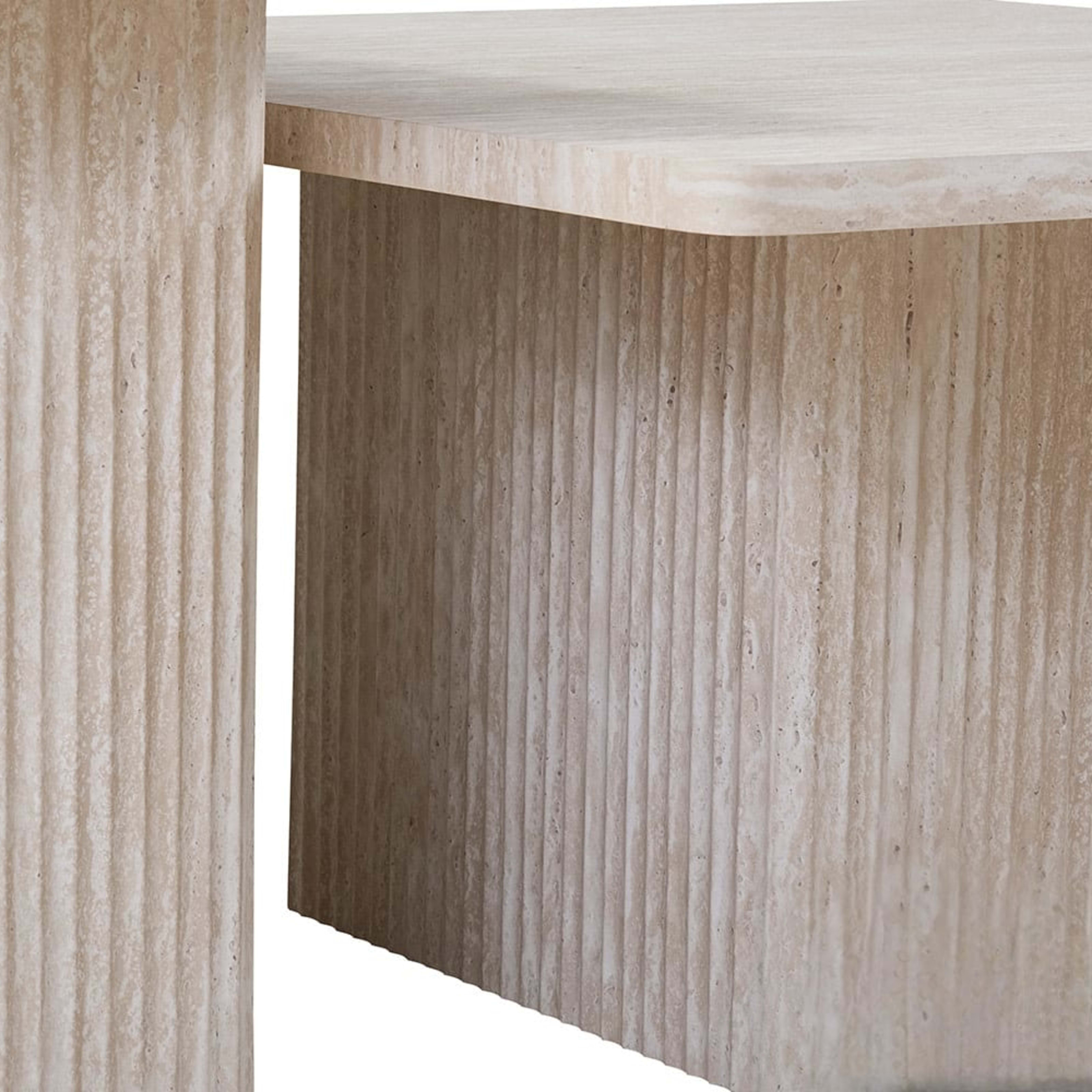 Set van 2 Salontafels 'Bobby' Decor travertin Beige — 4