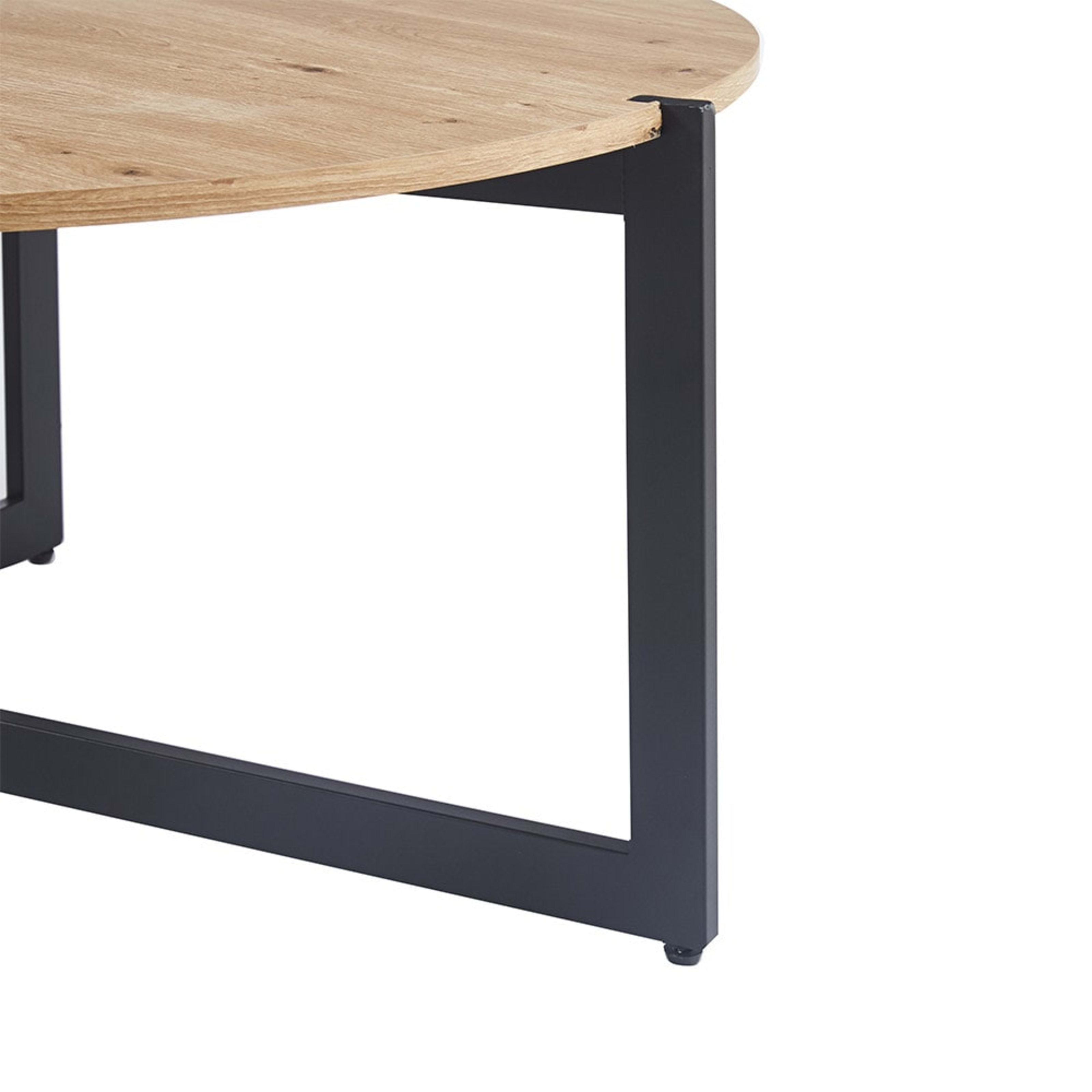 Set van 2 Salontafels 'Pola' Decor Oude eik — 5