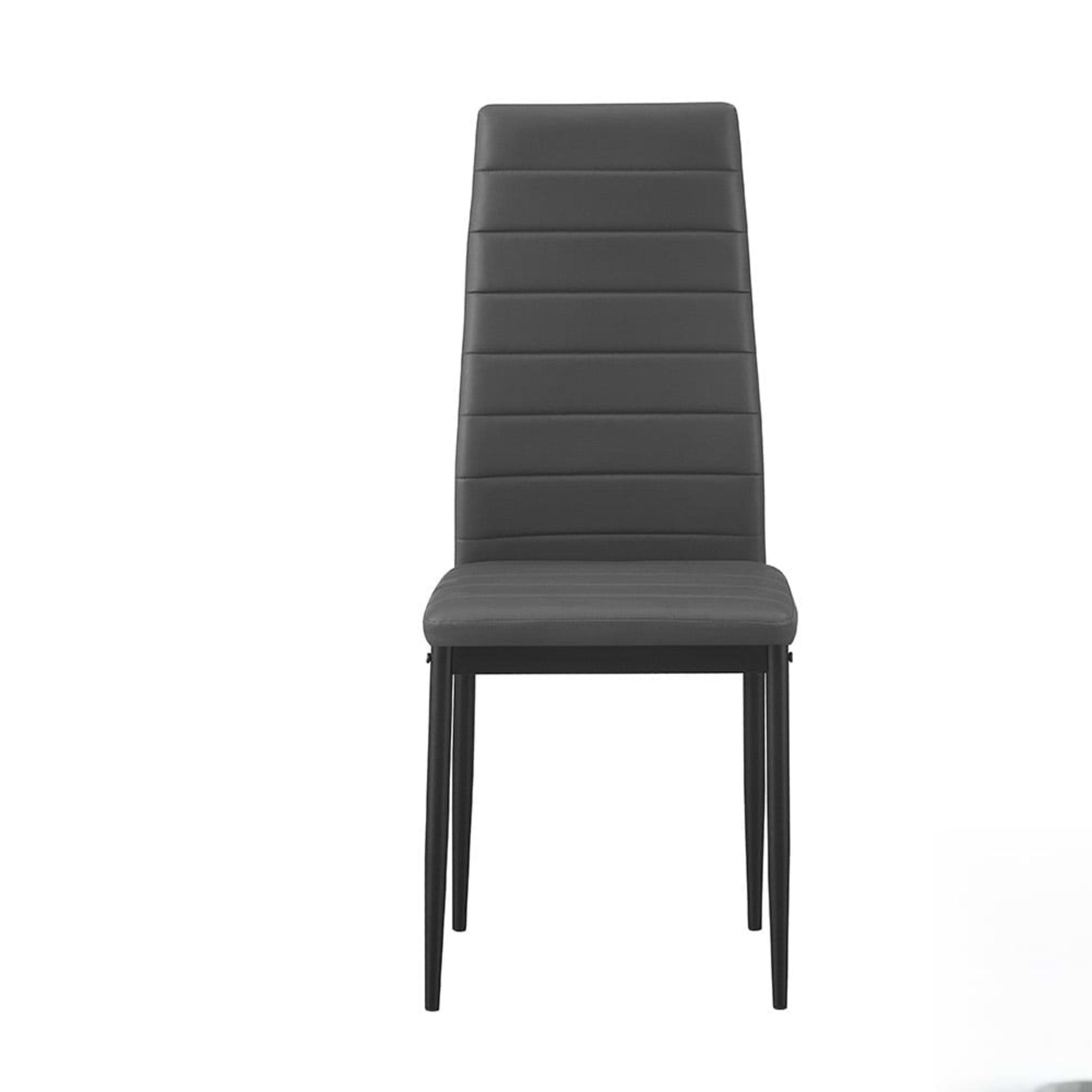 Set van 4 stoelen 'Cato/Kenzo' PU Grijs — 1