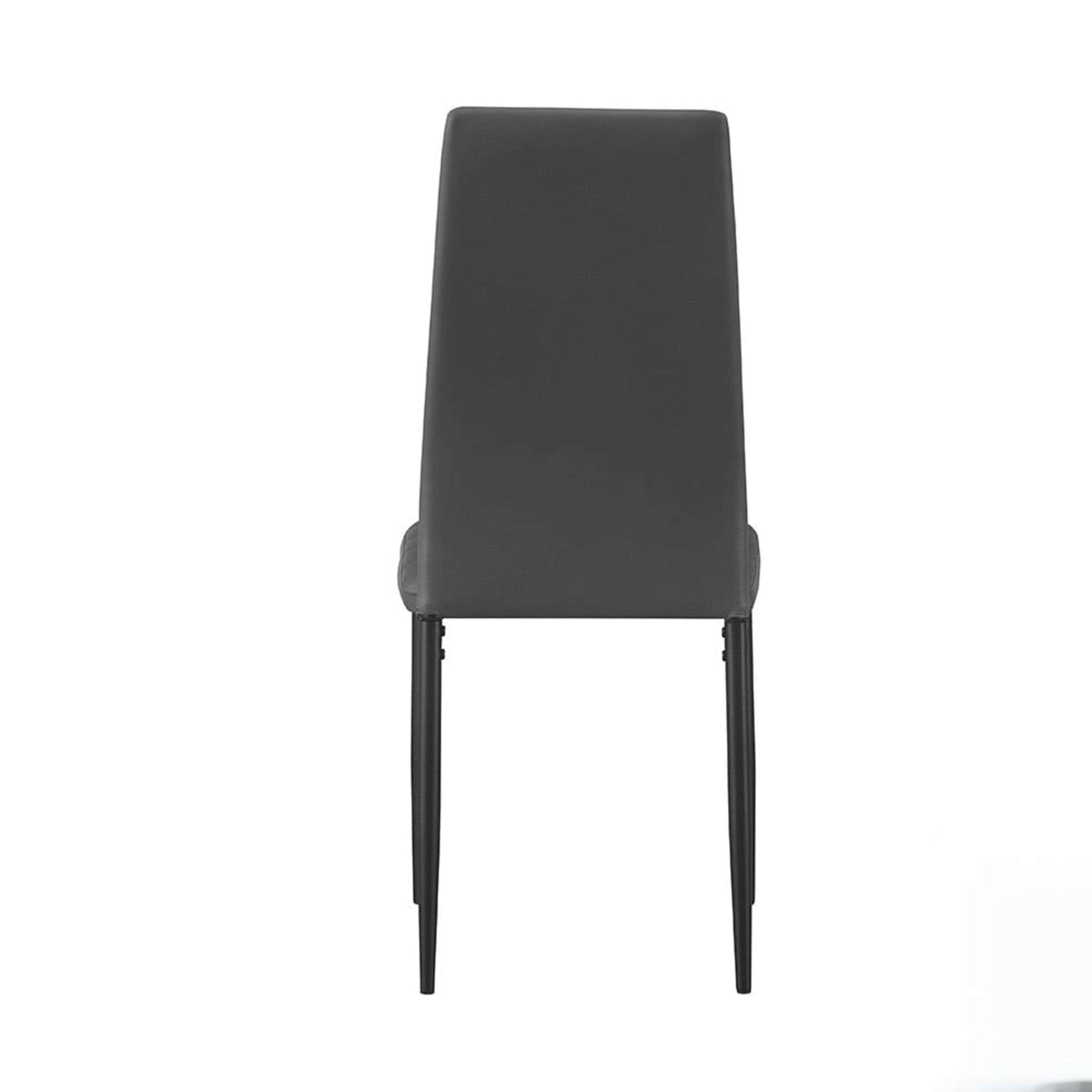 Set van 4 stoelen 'Cato/Kenzo' PU Grijs — 5