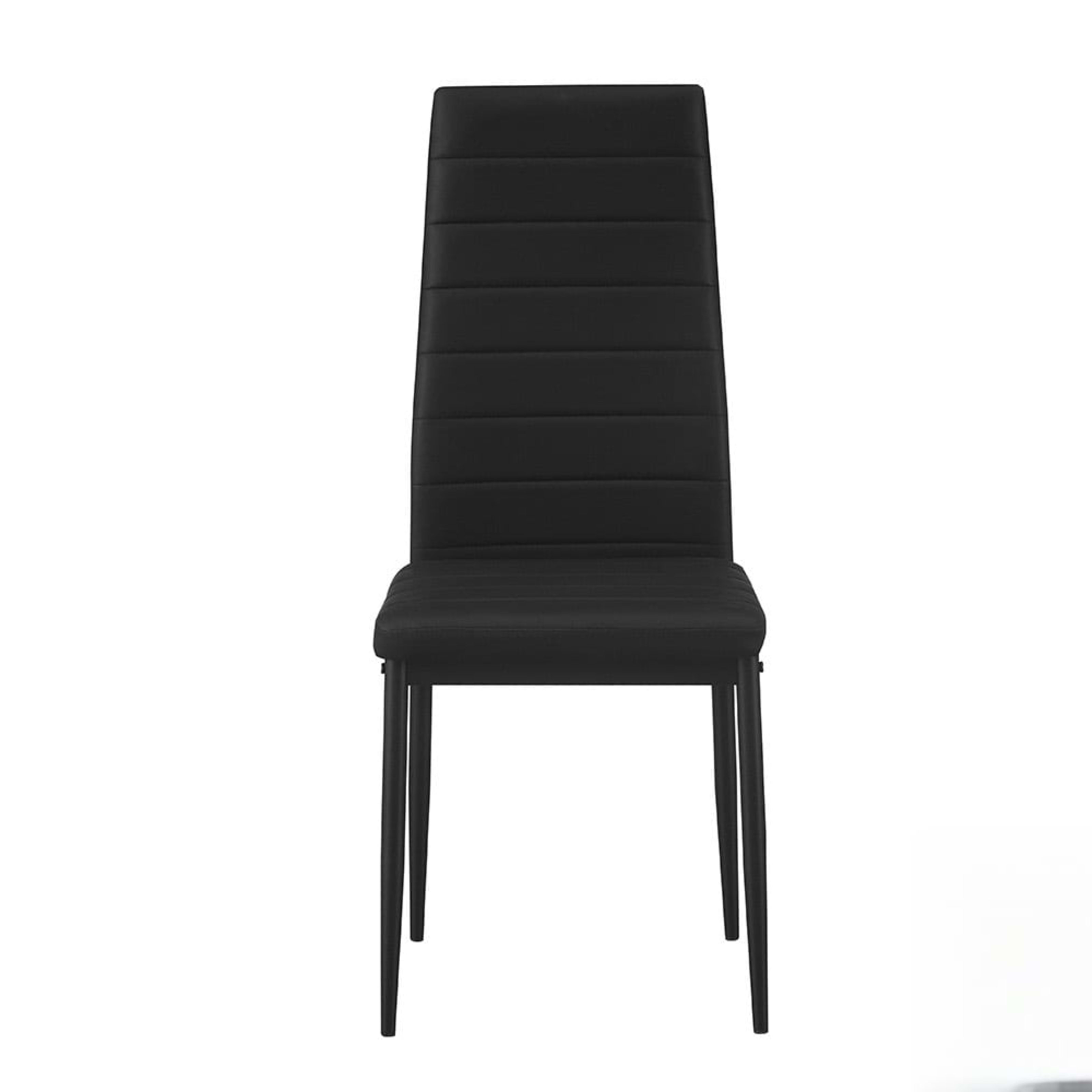 Set van 4 stoelen 'Cato/Kenzo' PU Zwart — 1