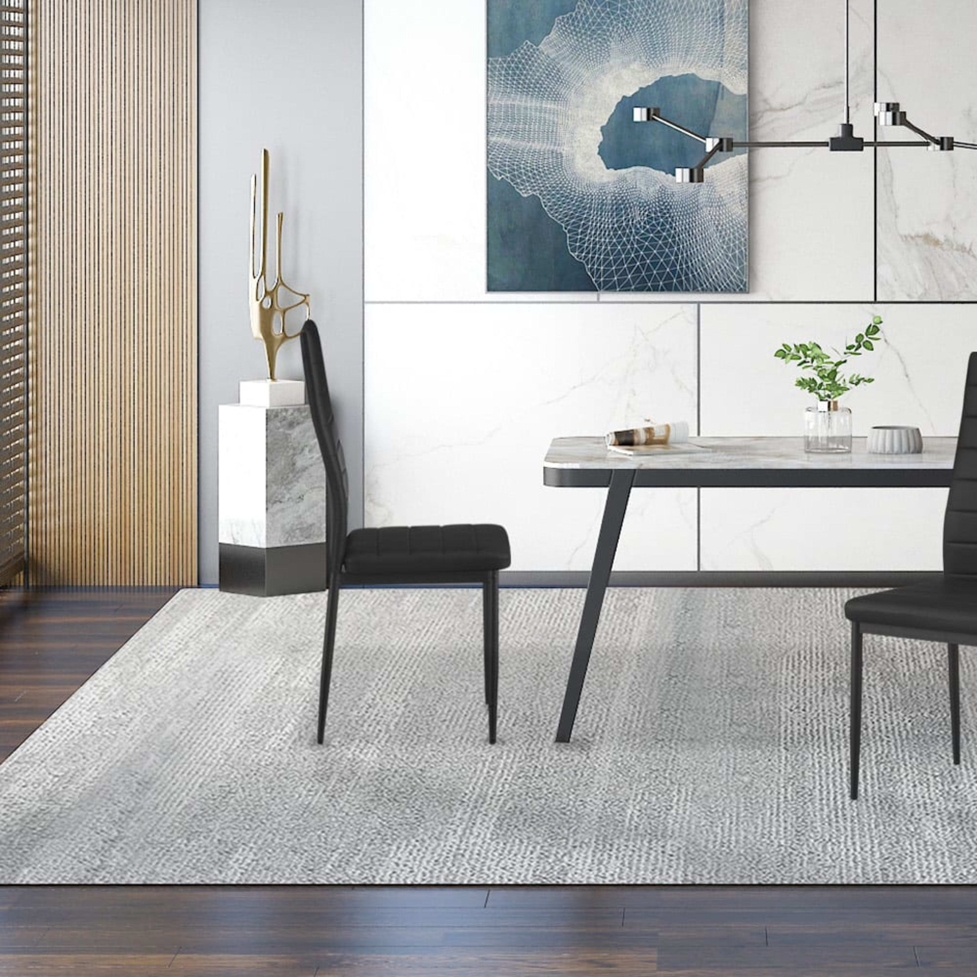 Set van 4 stoelen 'Cato/Kenzo' PU Zwart — 4