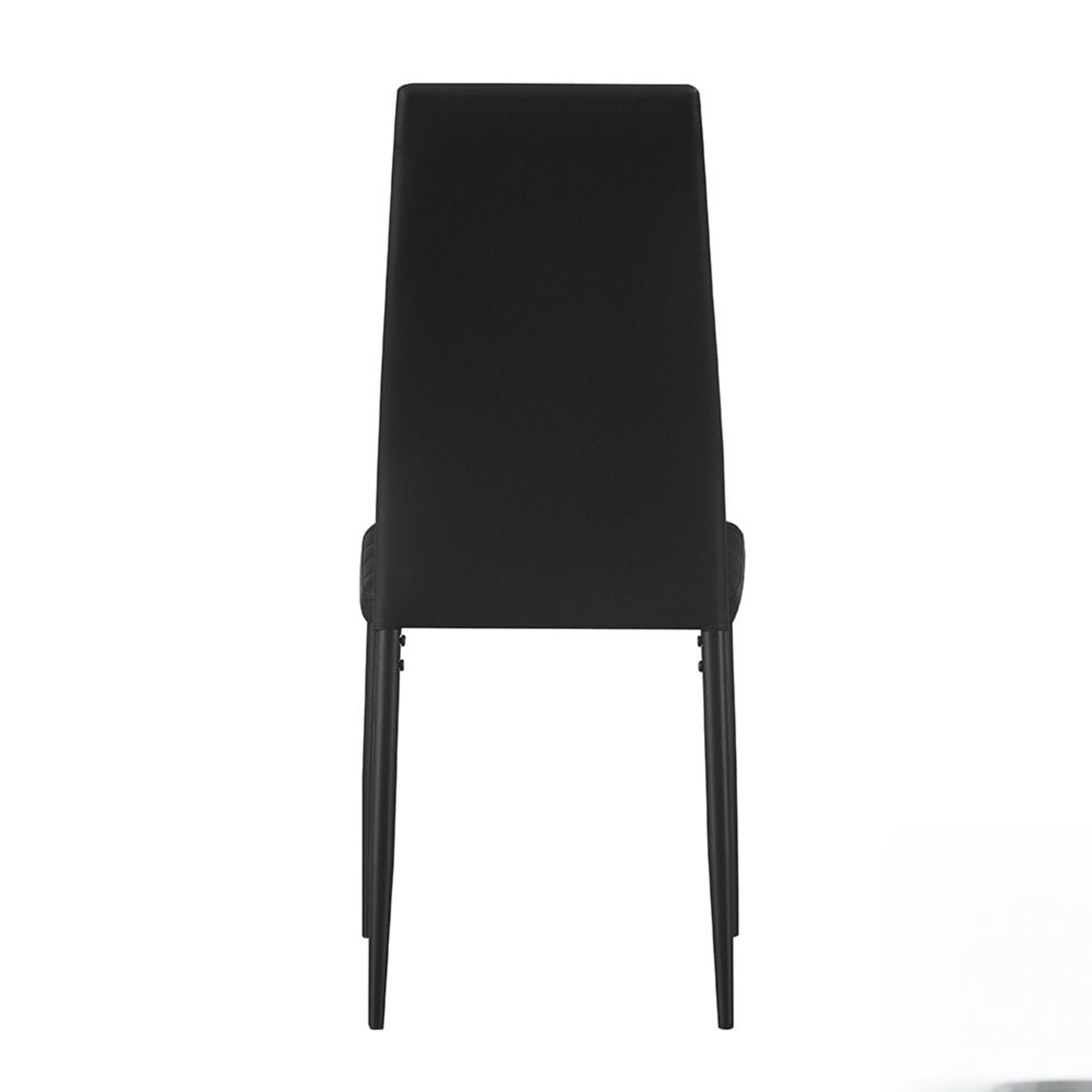 Set van 4 stoelen 'Cato/Kenzo' PU Zwart — 5