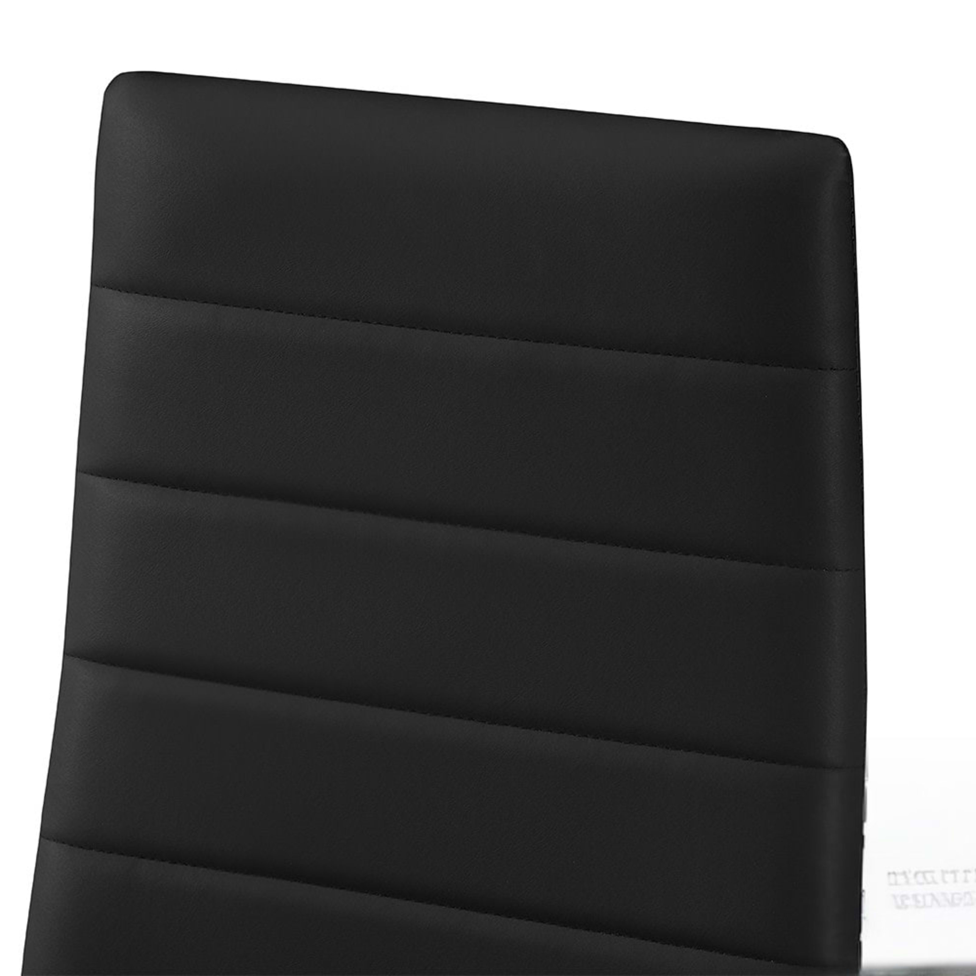 Set van 4 stoelen 'Cato/Kenzo' PU Zwart — 8