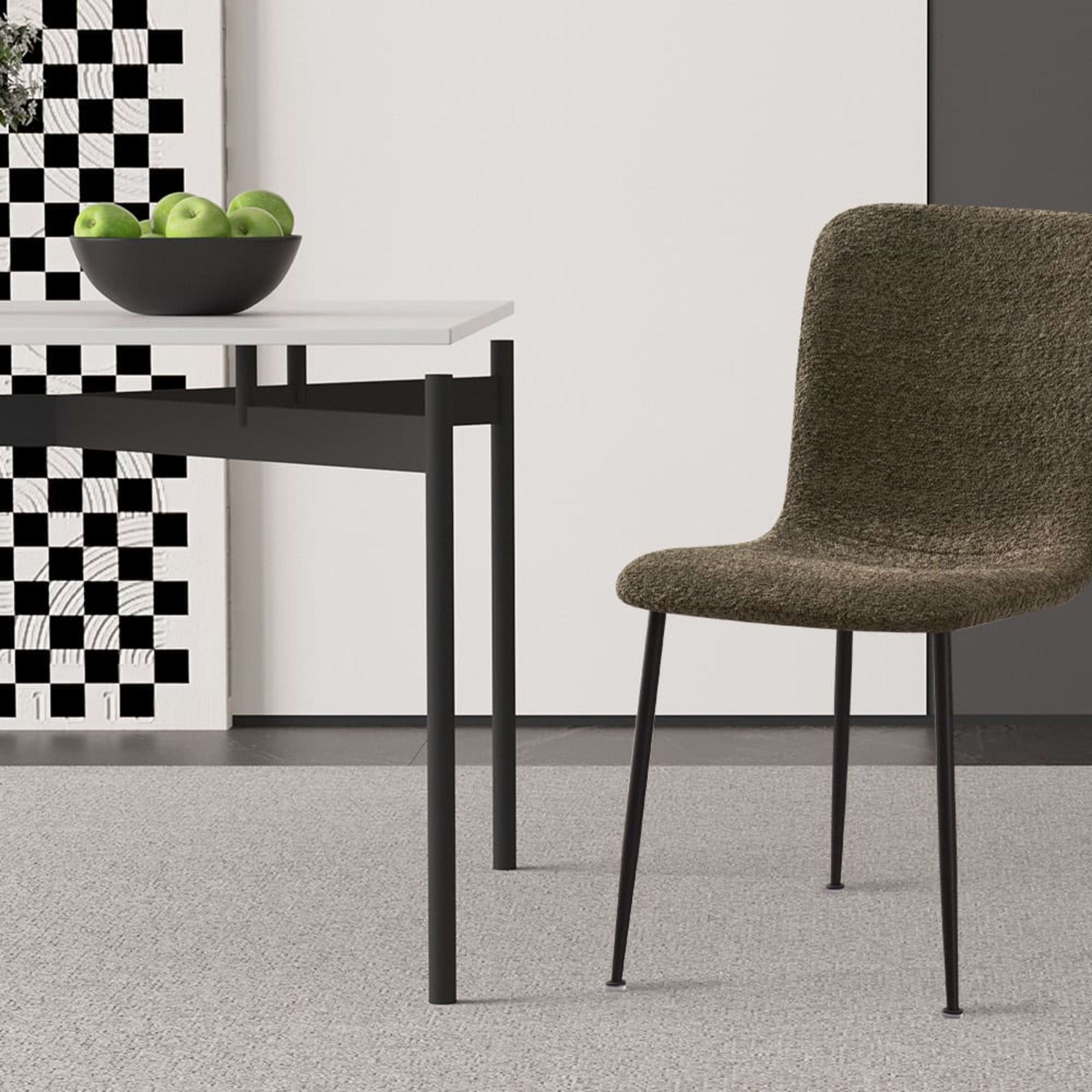 Stoel 'Alice' Bouclé Groen — 2