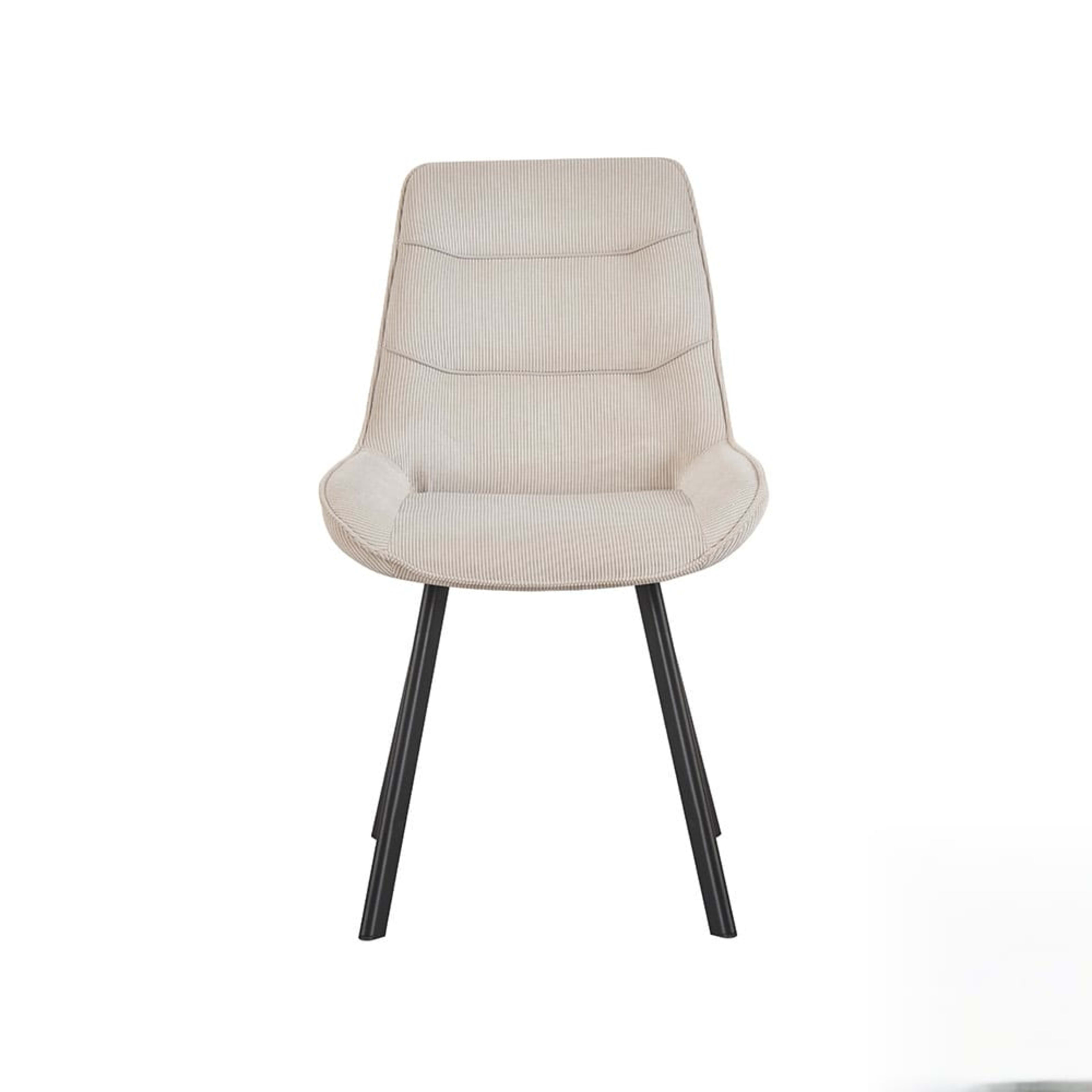 Stoel 'Amelie' Corduroy Zand — 1