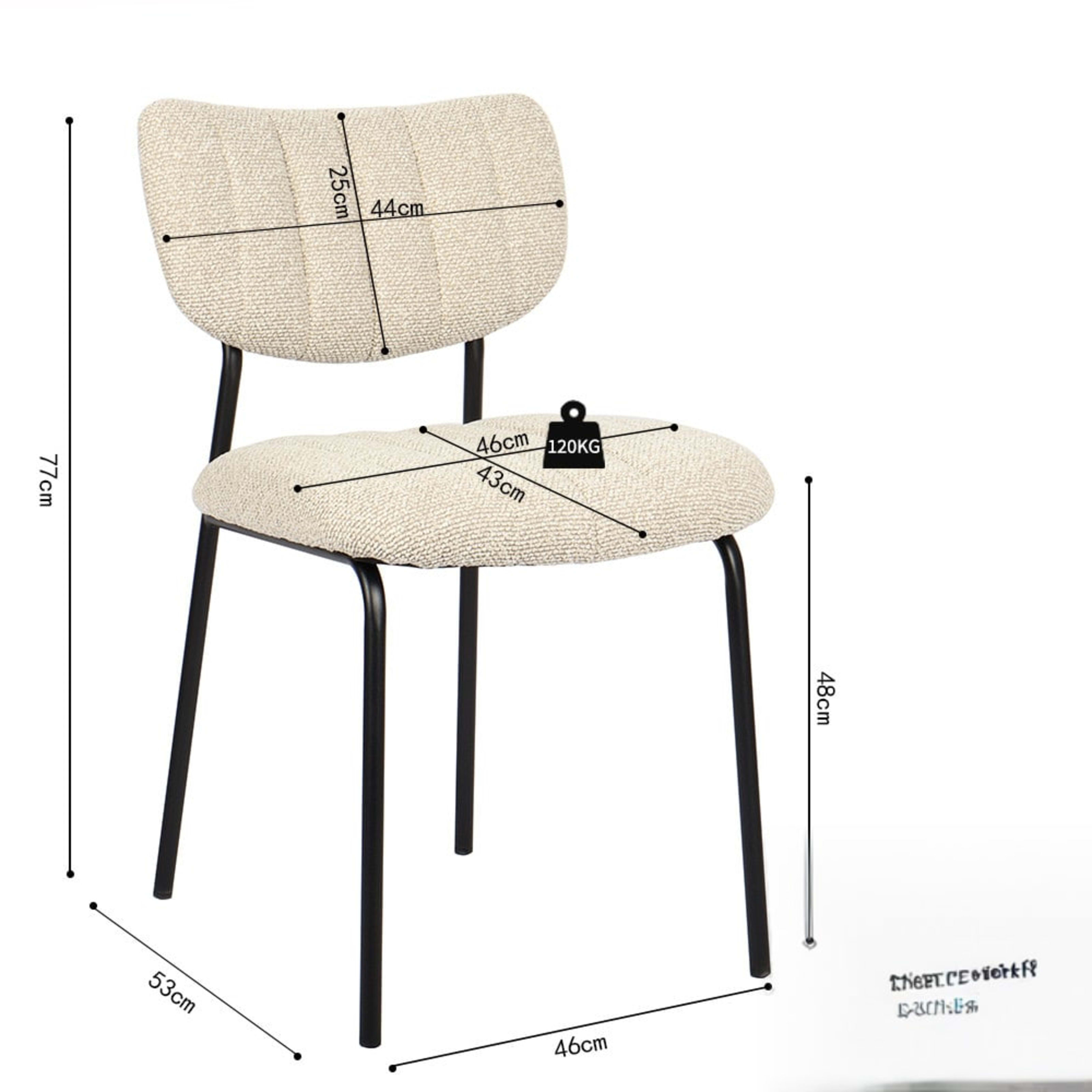Stoel 'Antura' Stof Ote Lisa 110 Beige — 5