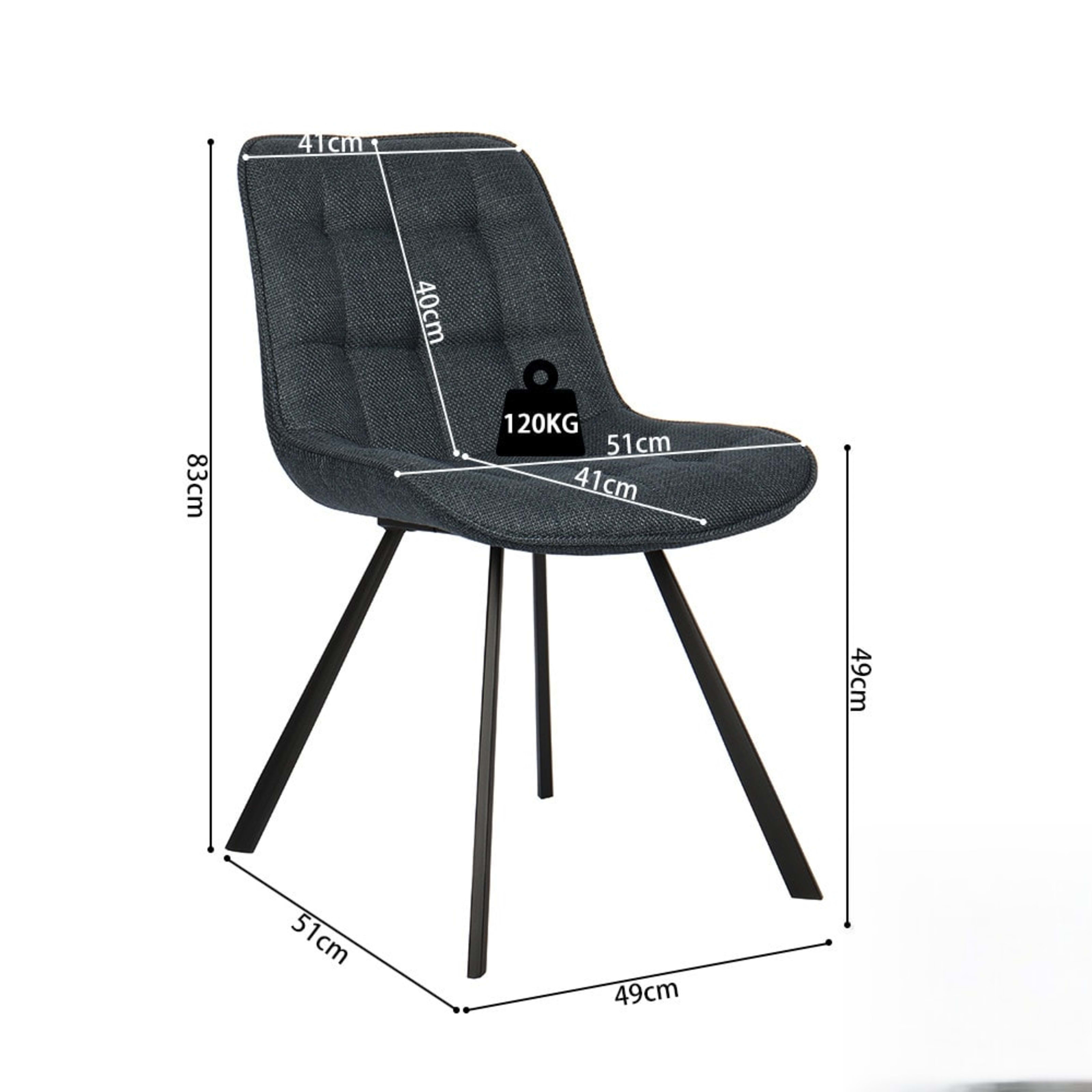 Stoel 'Ariba' Stof Ote Montego 303 Donkerblauw — 5