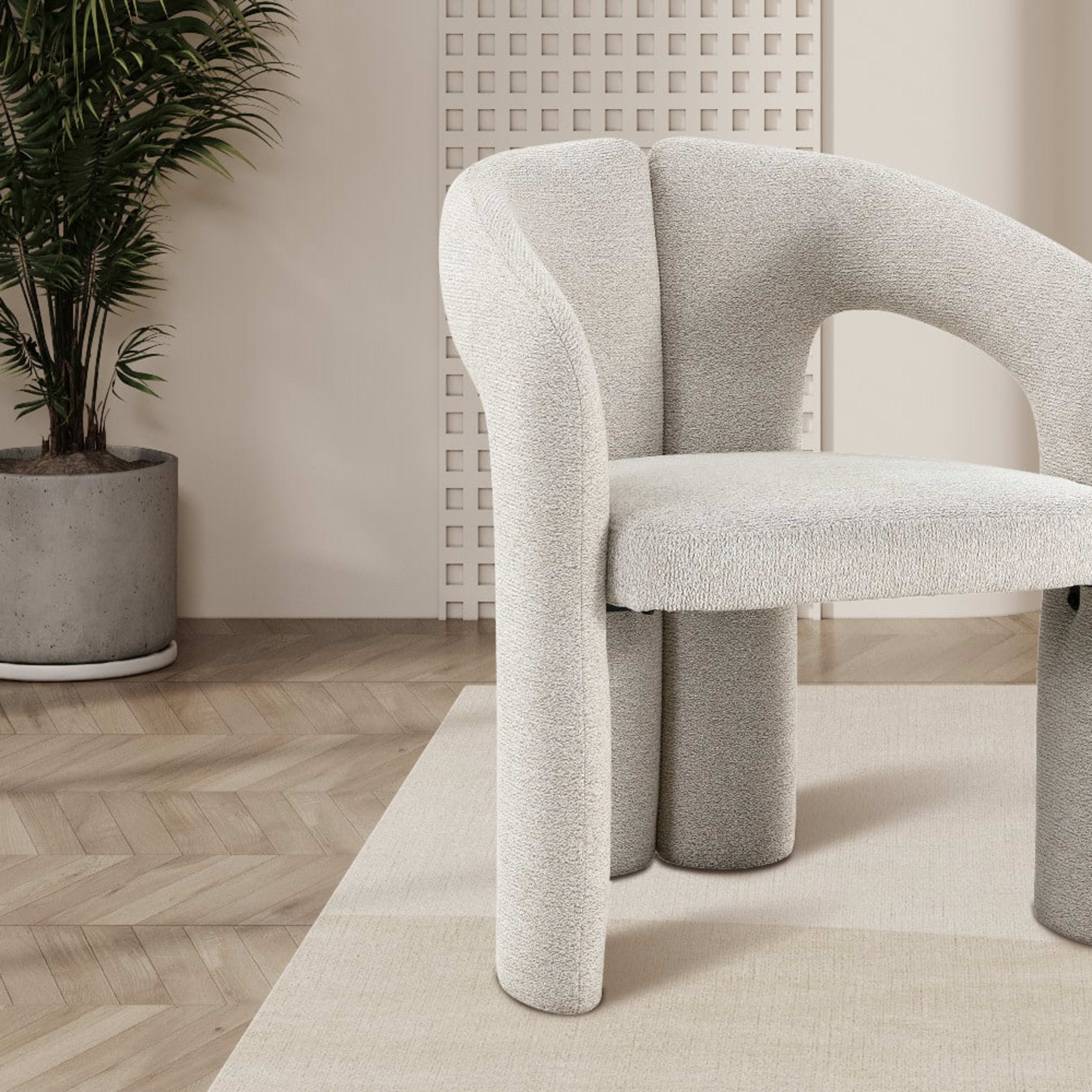 Stoel 'Beja' Stof Ote Sahara 152 Ecru — 2