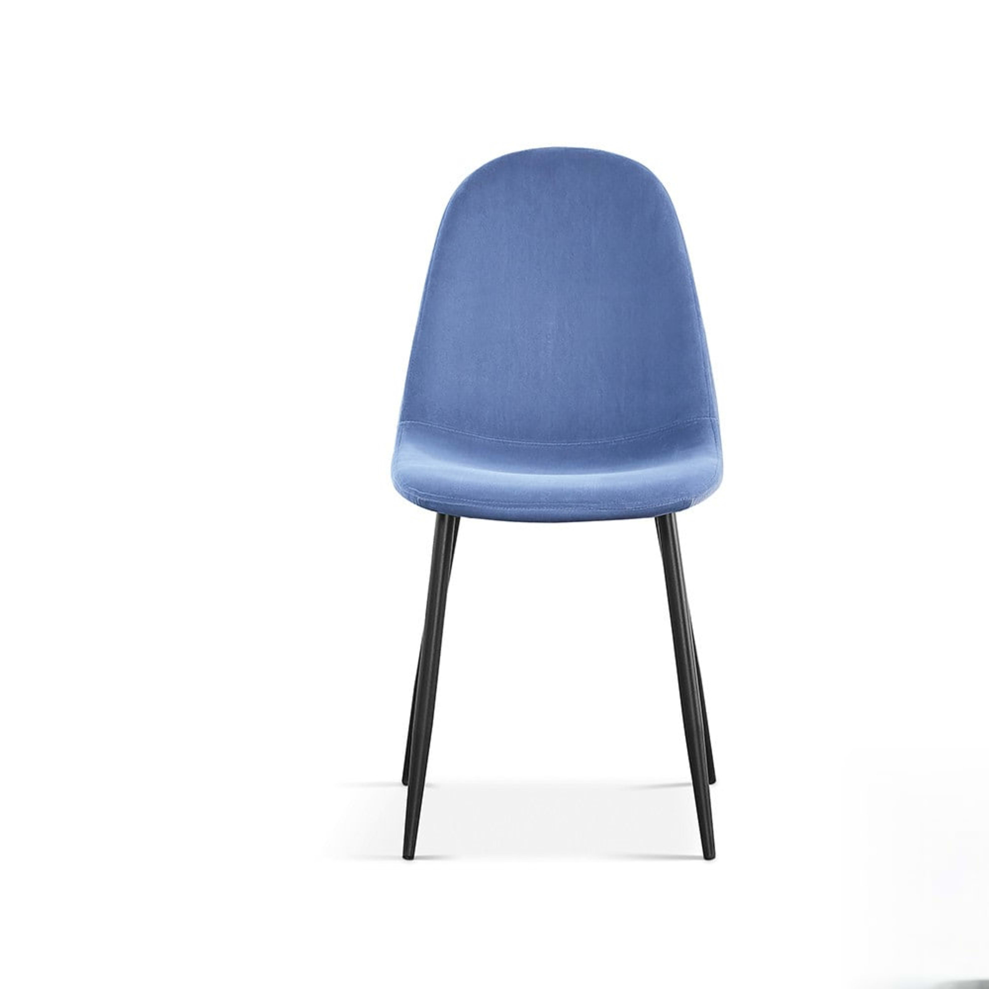 Stoel 'Boy' Fluweel Lichtblauw — 1