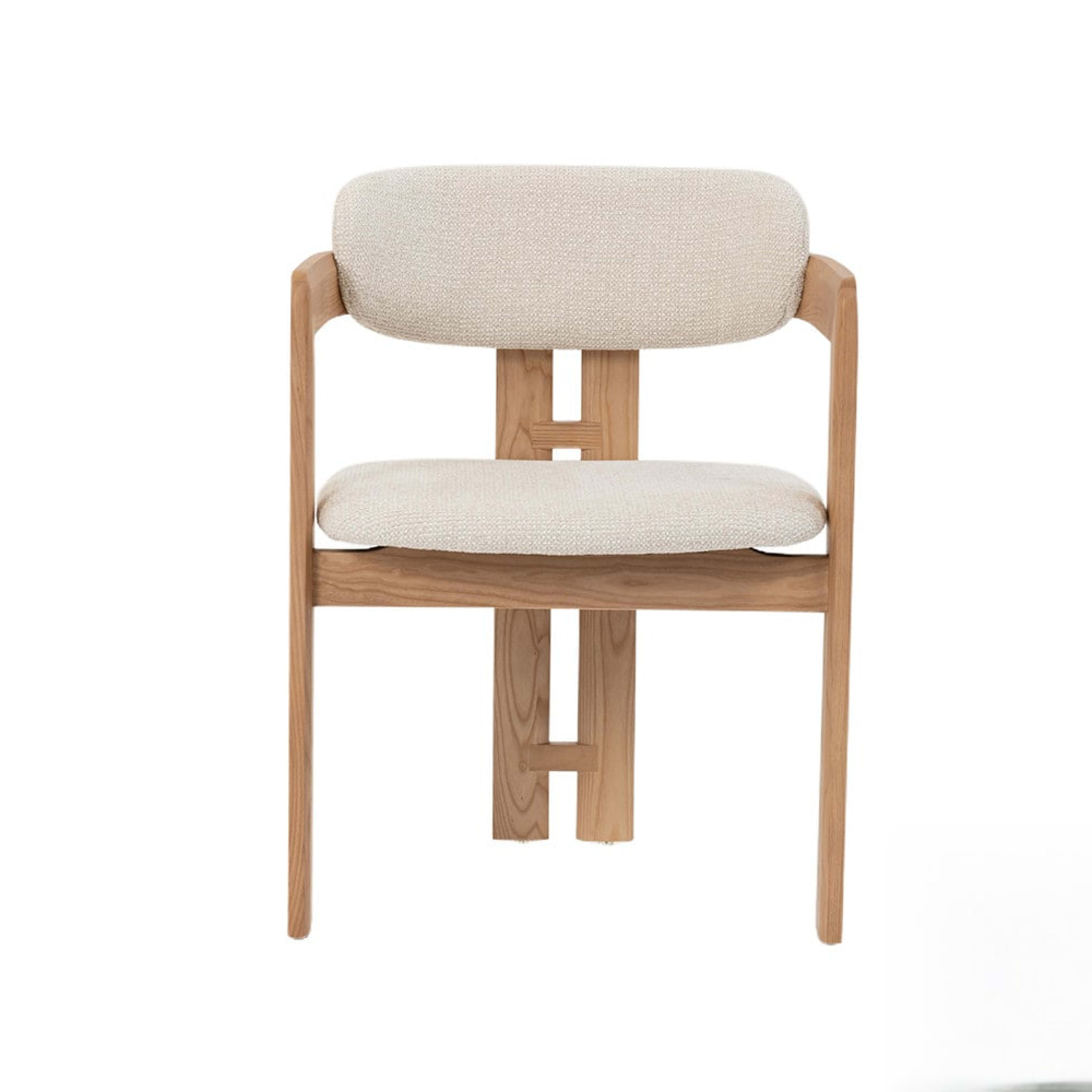 Stoel 'Camille' Essenhout Naturel Ote Milan 103 Beige Gemonteerd — 1