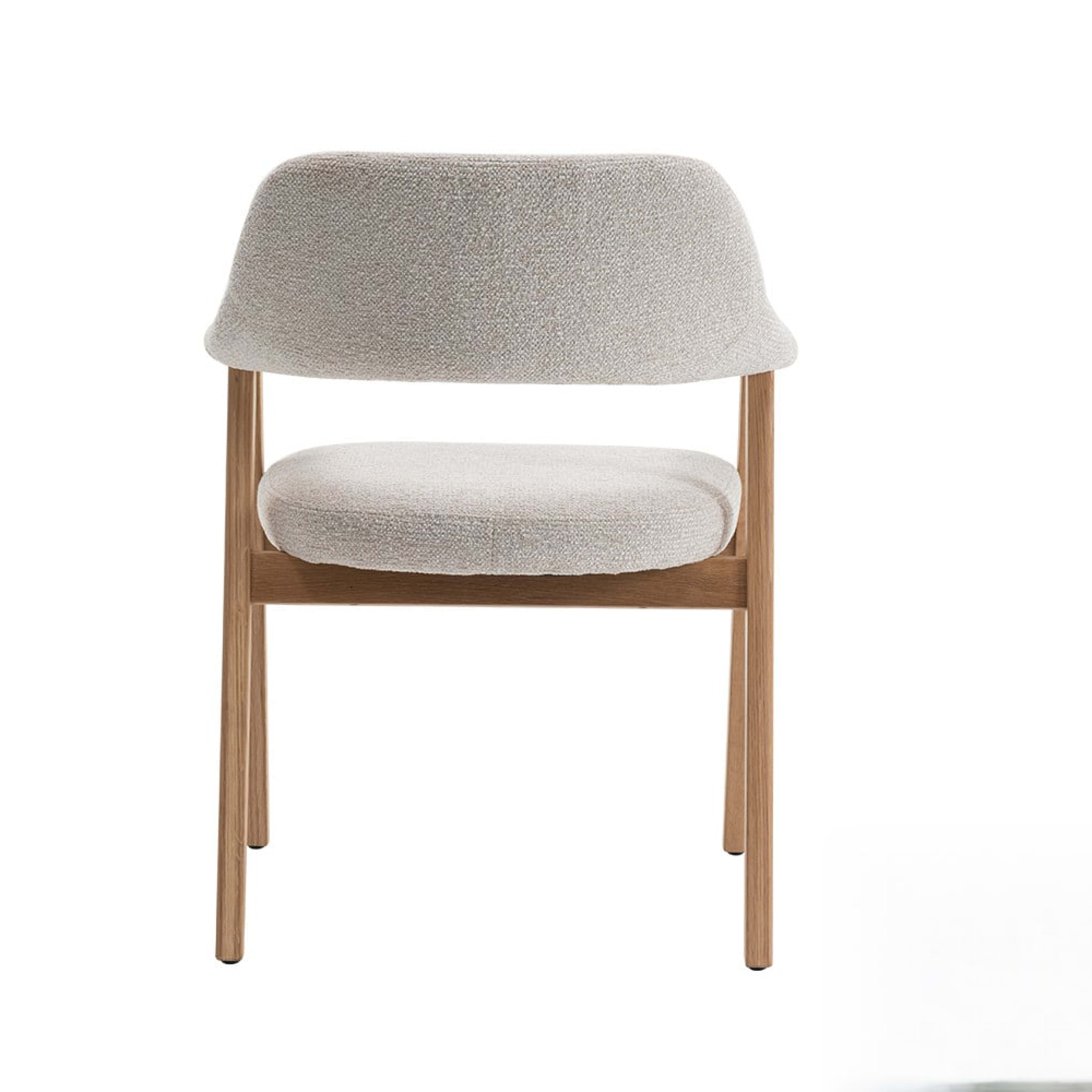 Stoel 'Coralie' Massieve Eik Stof Ote Milan 103 Beige — 3