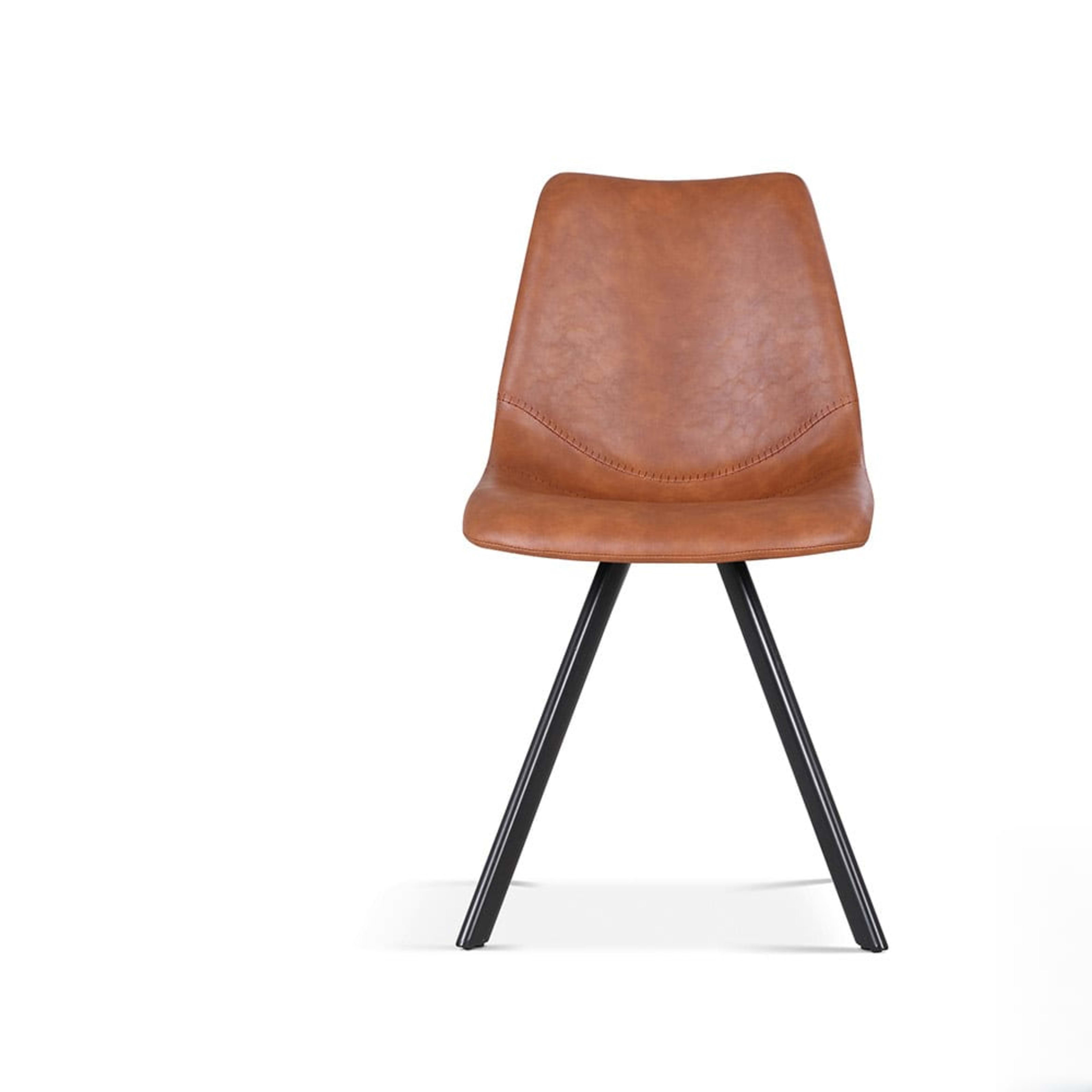 Stoel 'Emma' PU Cognac — 1