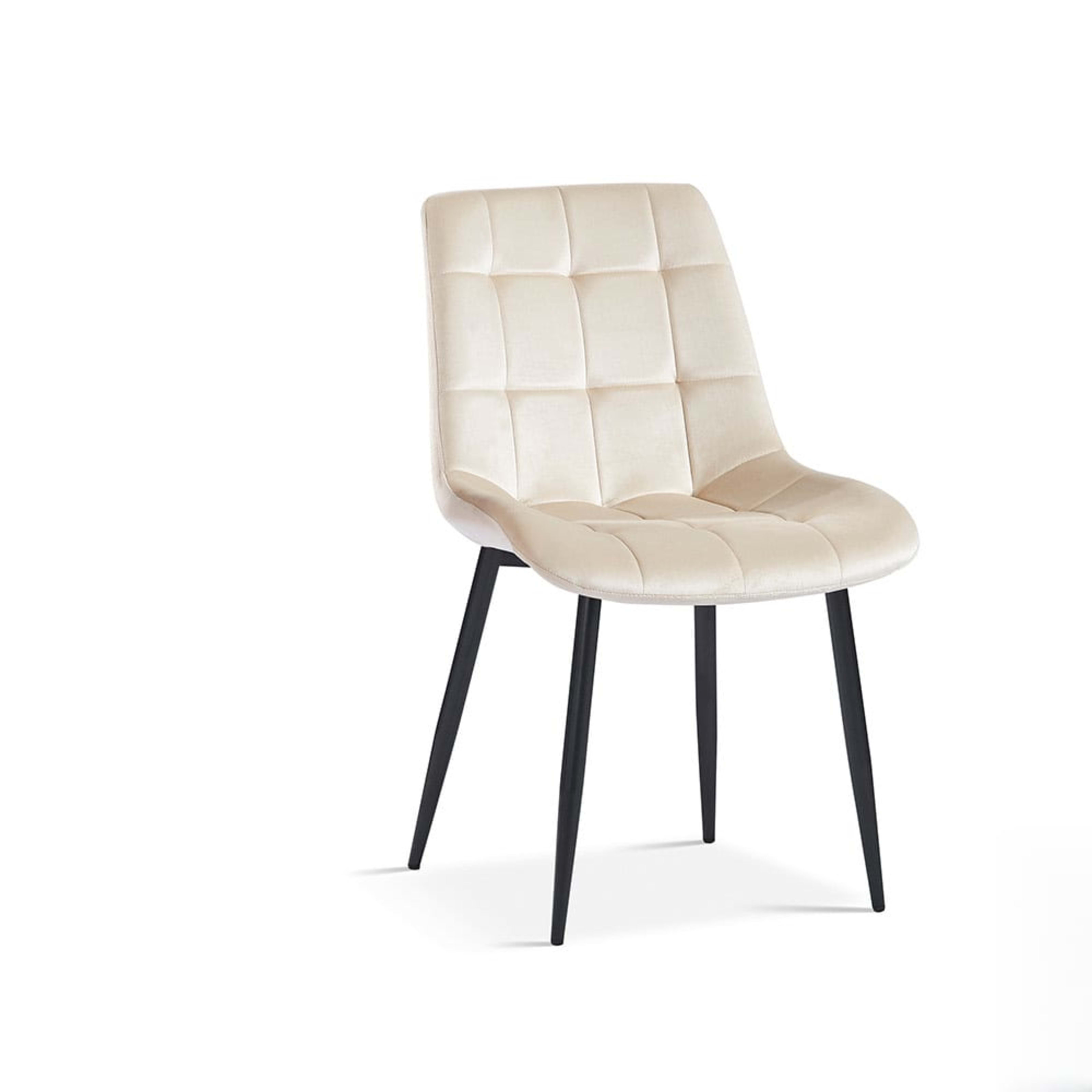 Stoel 'Juta' Fluweel Beige — 3