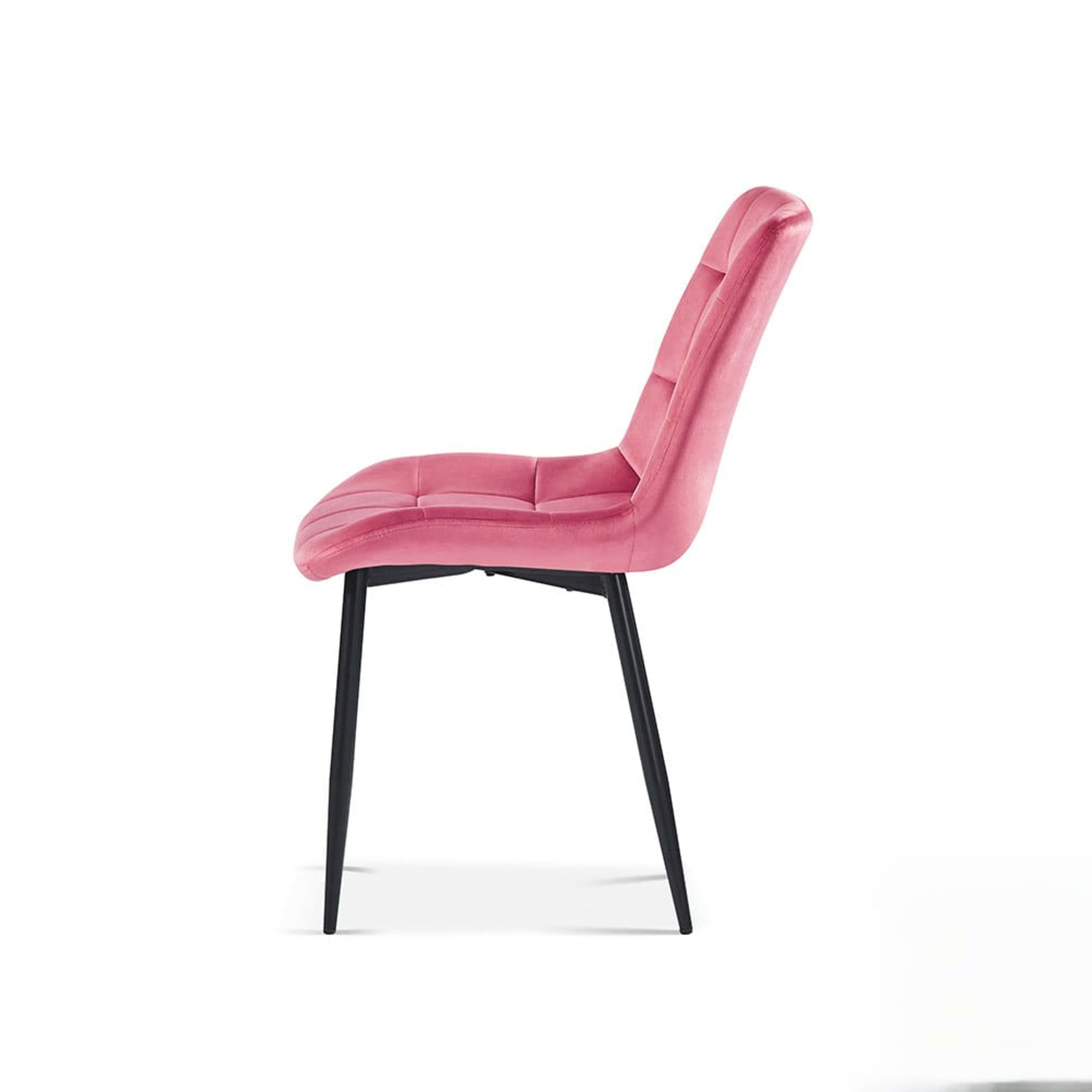 Stoel 'Juta' Fluweel Roze — 3