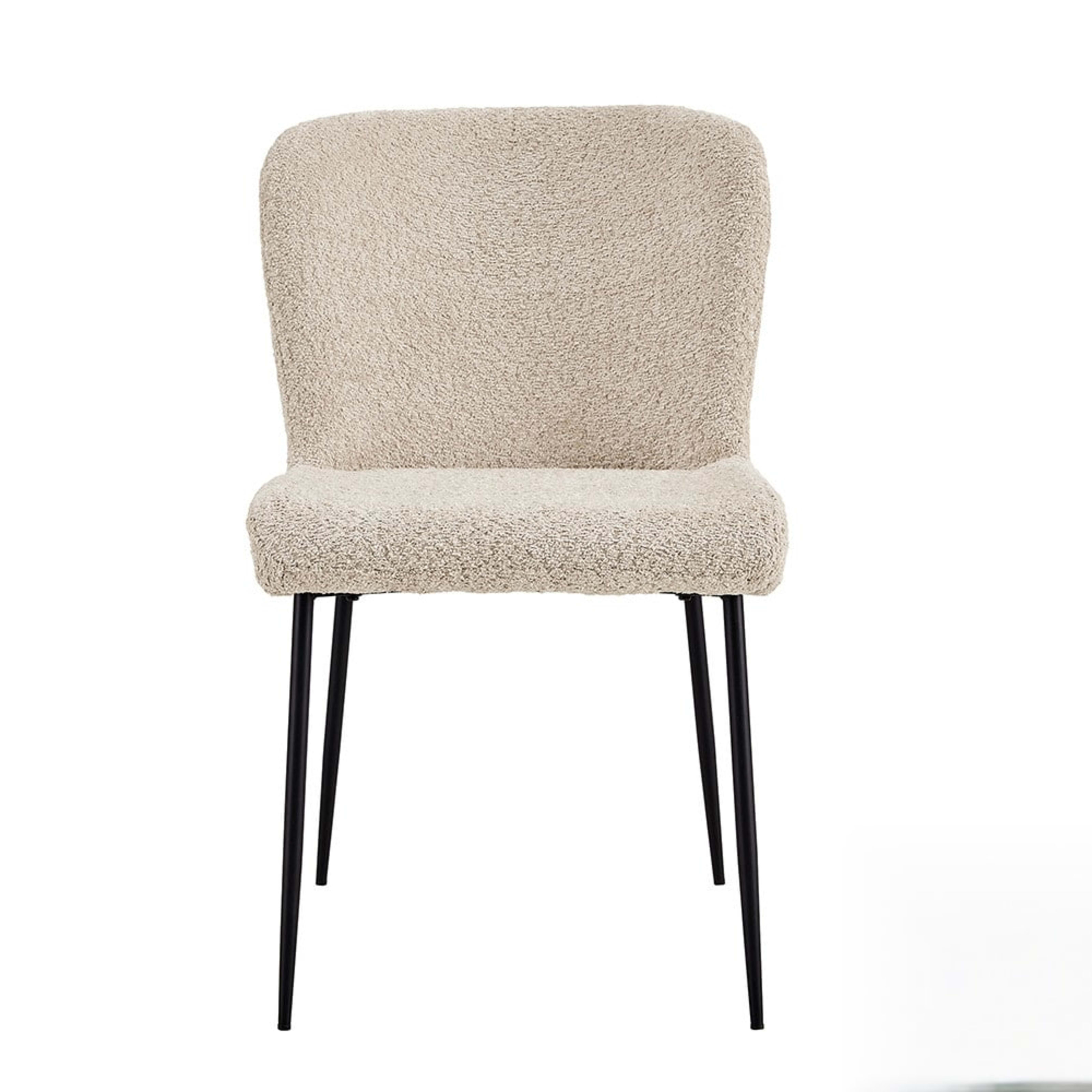 Stoel 'Lisa' Bouclé Beige — 1