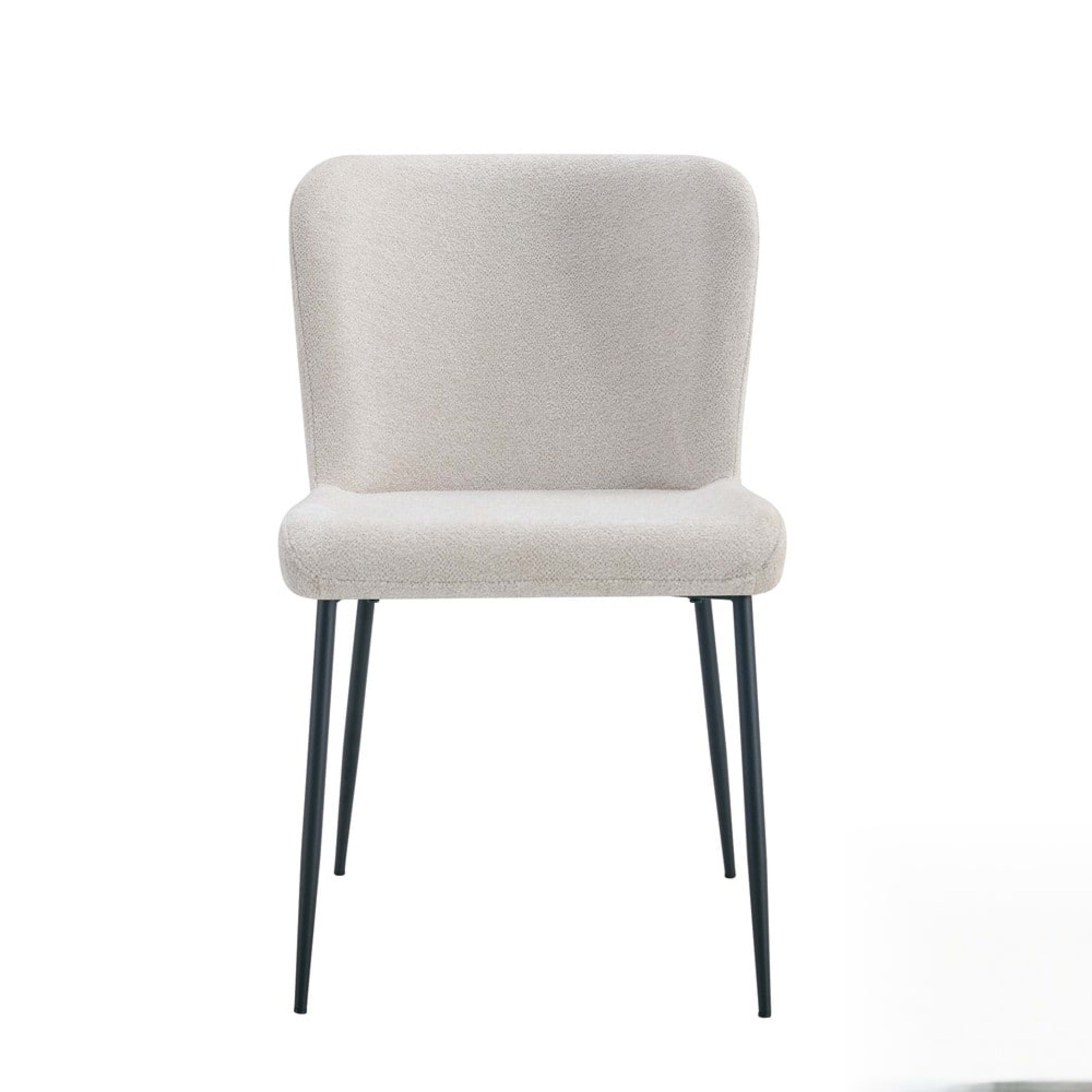 Stoel 'Lisa' Stof Fabb Raven 24 Beige — 1