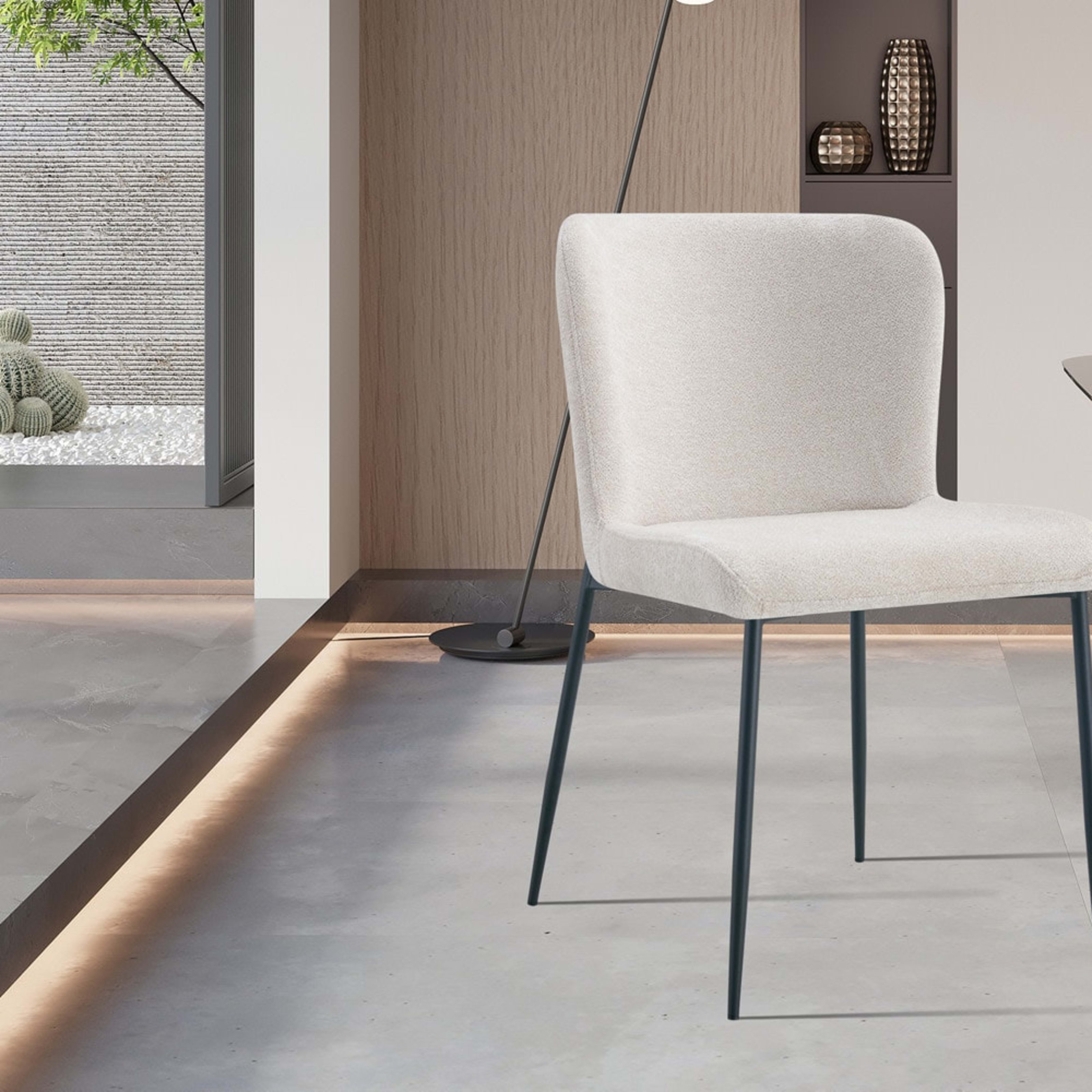Stoel 'Lisa' Stof Fabb Raven 24 Beige — 2